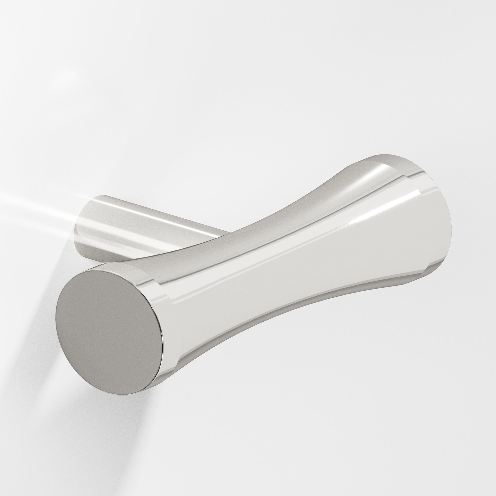 Colonial Bronze Series 540 2" Hourglass Cabinet T-Knob With Straight Post Polished Nickel / 2"