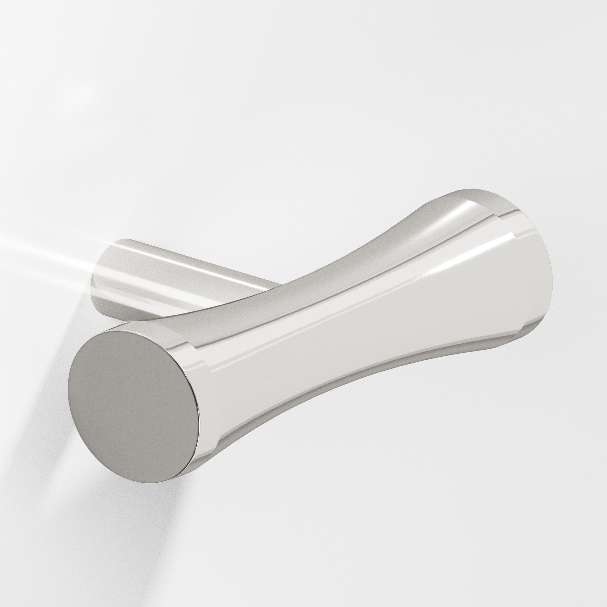 Colonial Bronze Series 540 2" Hourglass Cabinet T-Knob With Straight Post Polished Nickel / 2"