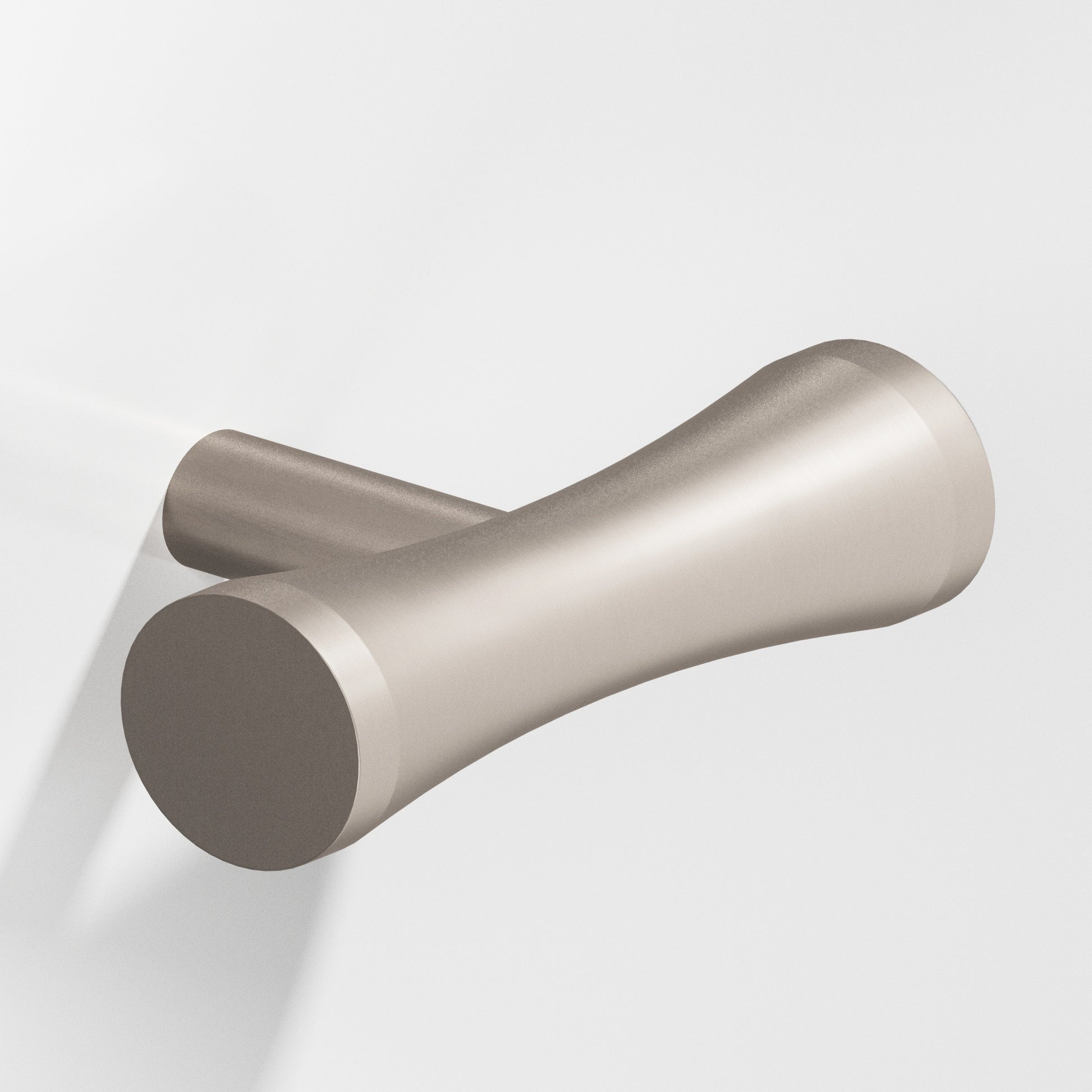 Colonial Bronze Series 540 2" Hourglass Cabinet T-Knob With Straight Post Matte Satin Nickel / 2"