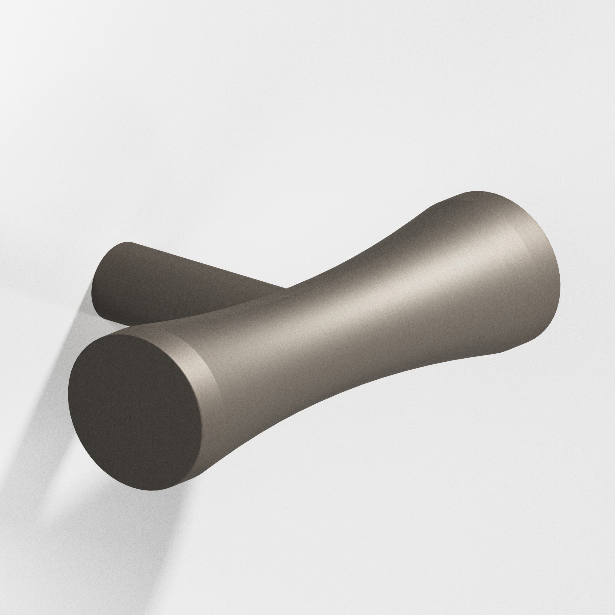 Colonial Bronze Series 540 2" Hourglass Cabinet T-Knob With Straight Post Matte Pewter / 2"