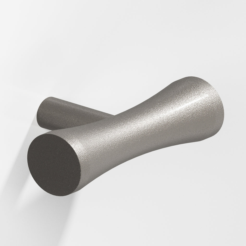 Colonial Bronze Series 540 2" Hourglass Cabinet T-Knob With Straight Post Frost Nickel™ / 2"