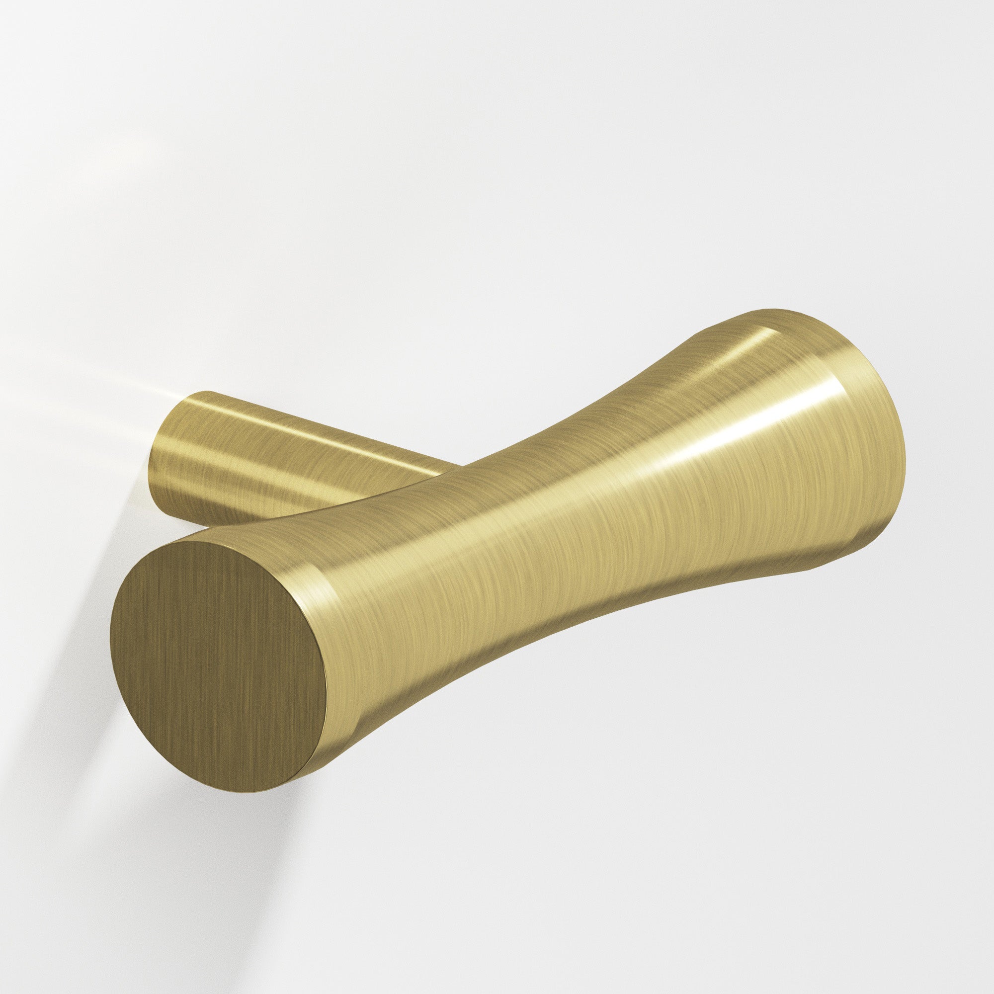 Colonial Bronze Series 540 2" Hourglass Cabinet T-Knob With Straight Post Antique Brass / 2"