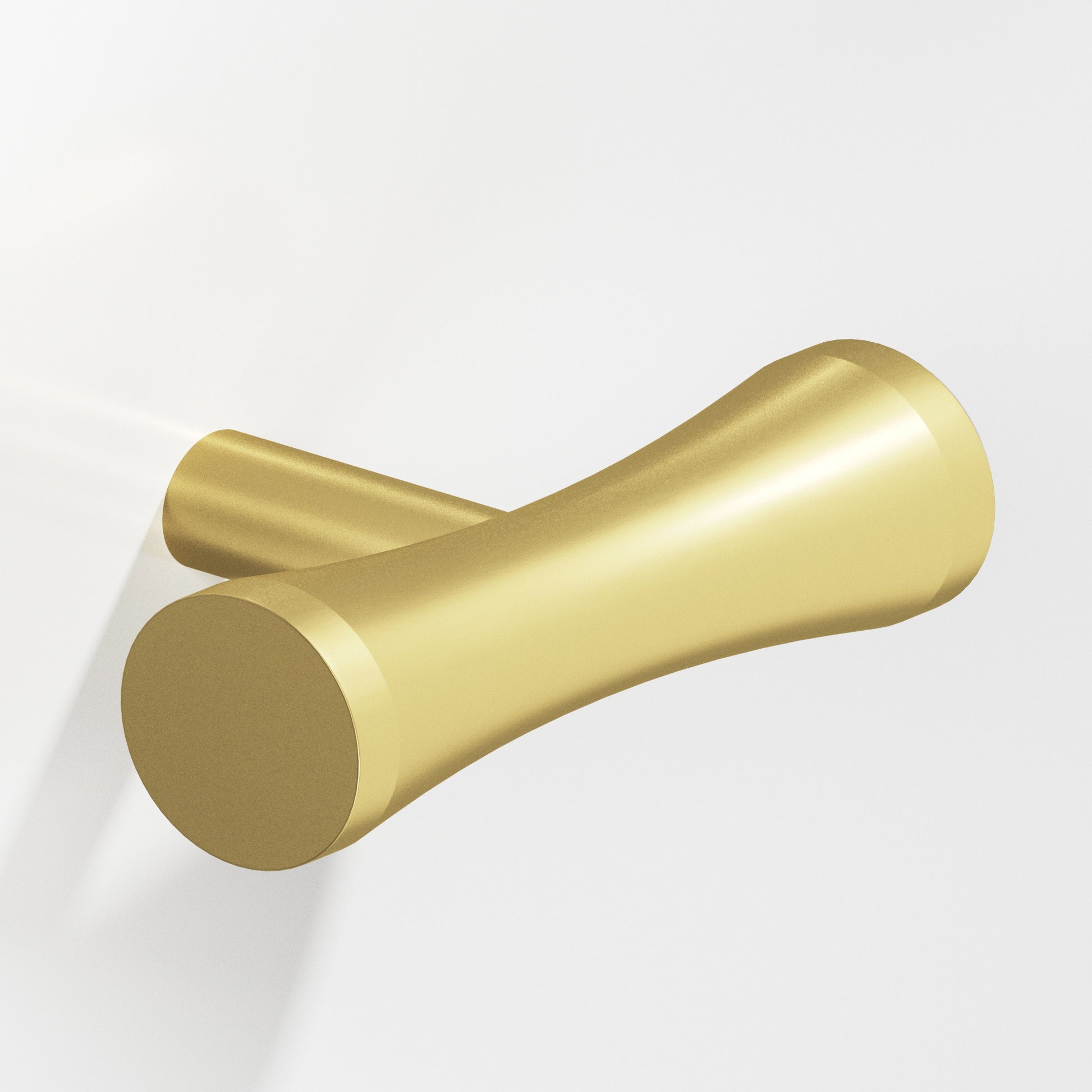 Colonial Bronze Series 540 2" Hourglass Cabinet T-Knob With Straight Post Matte Satin Brass / 2"