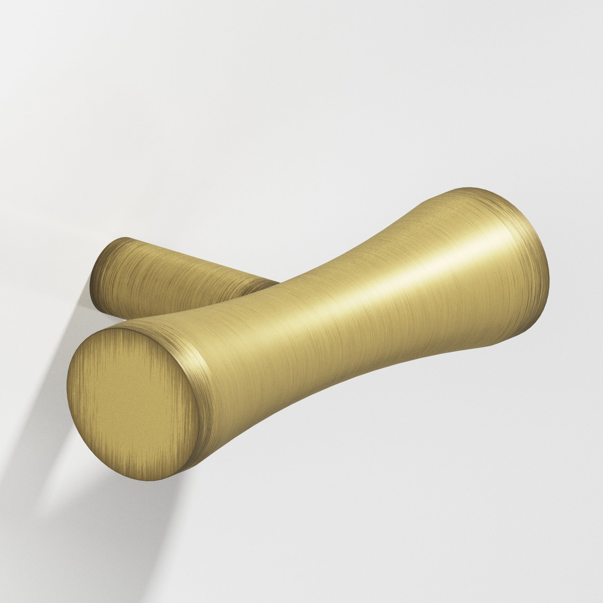 Colonial Bronze Series 540 2" Hourglass Cabinet T-Knob With Straight Post Matte Antique Satin Brass / 2"