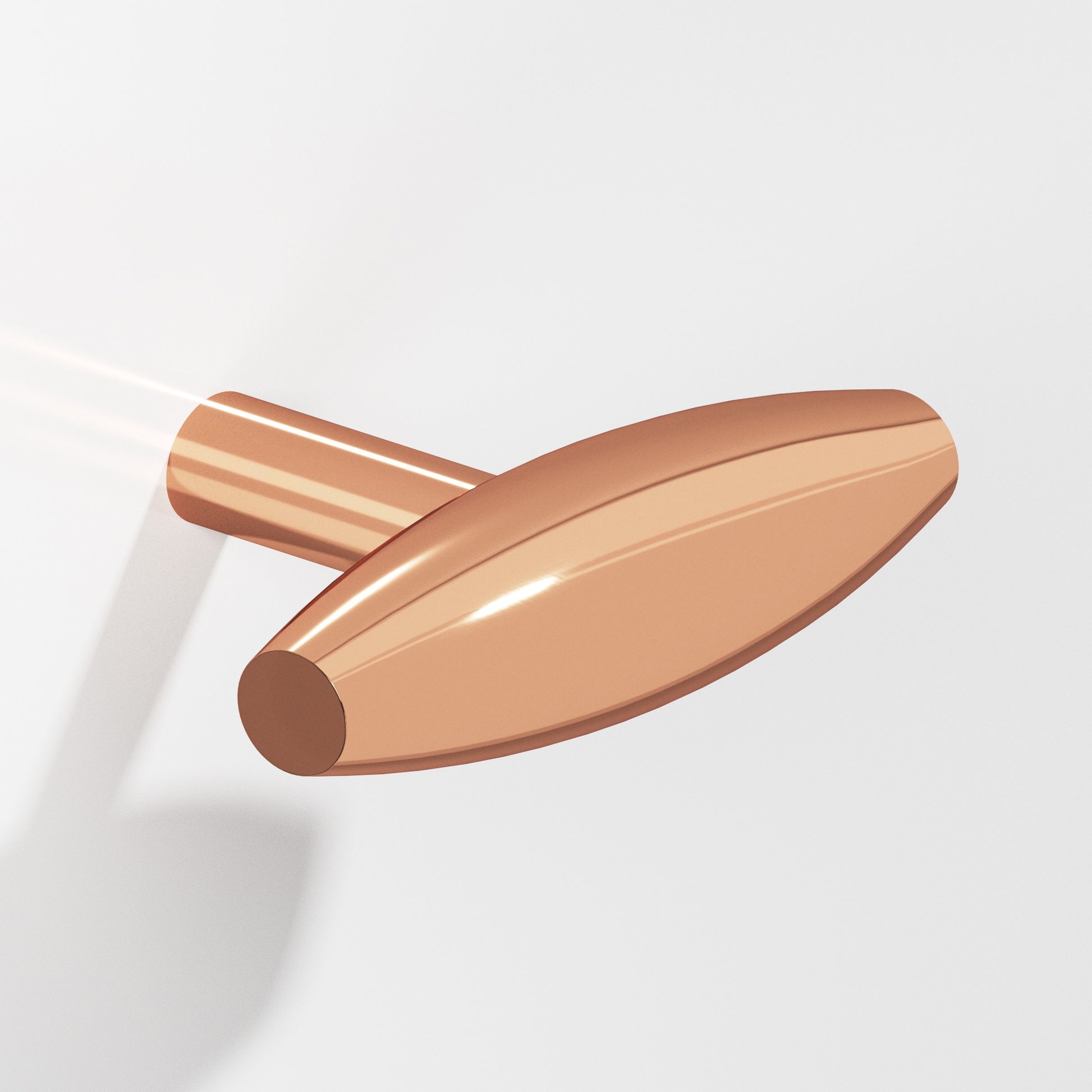 Colonial Bronze Series 541 2" Cigar Cabinet T-Knob With Straight Post Polished Copper / 2"