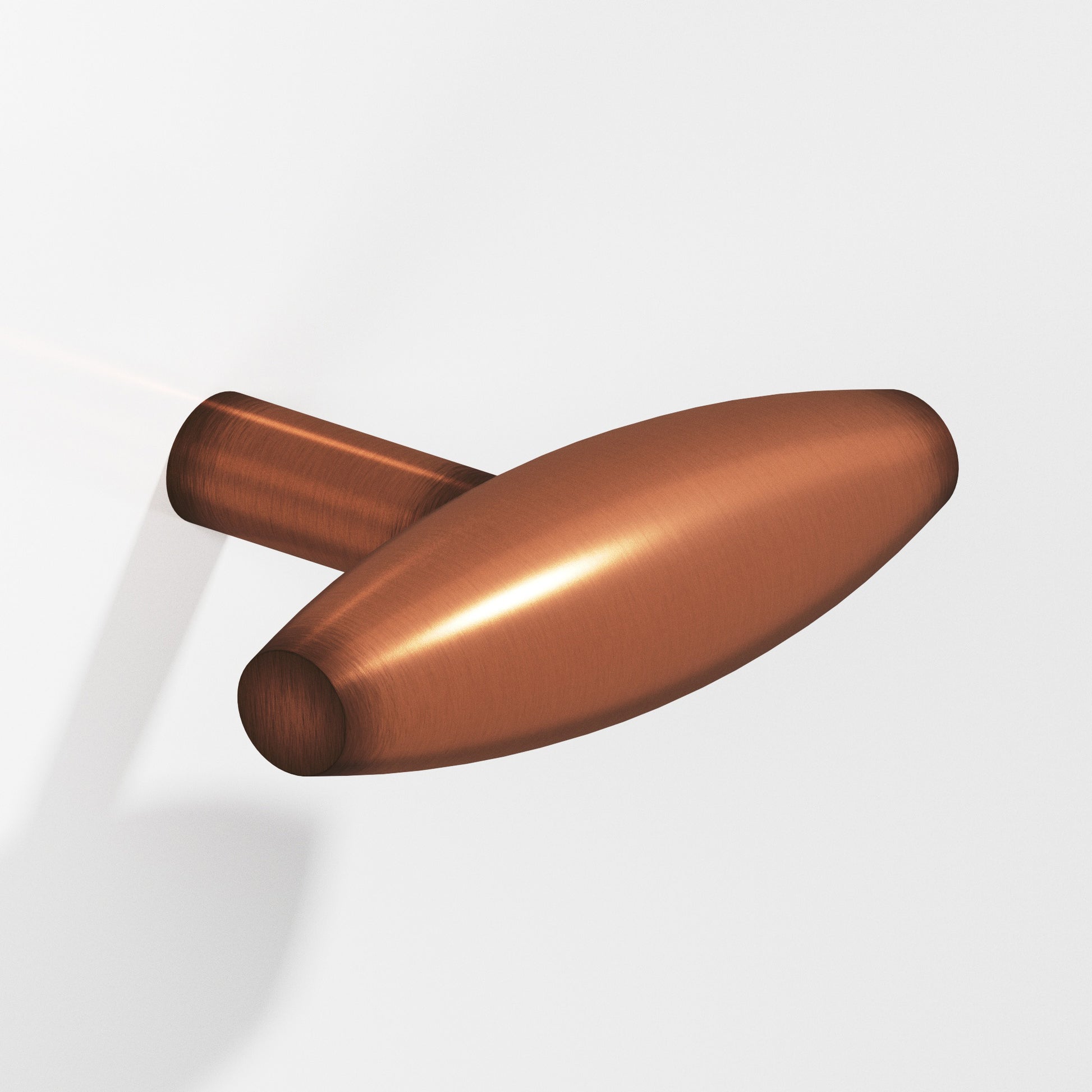 Colonial Bronze Series 541 2" Cigar Cabinet T-Knob With Straight Post Matte Antique Copper / 2"