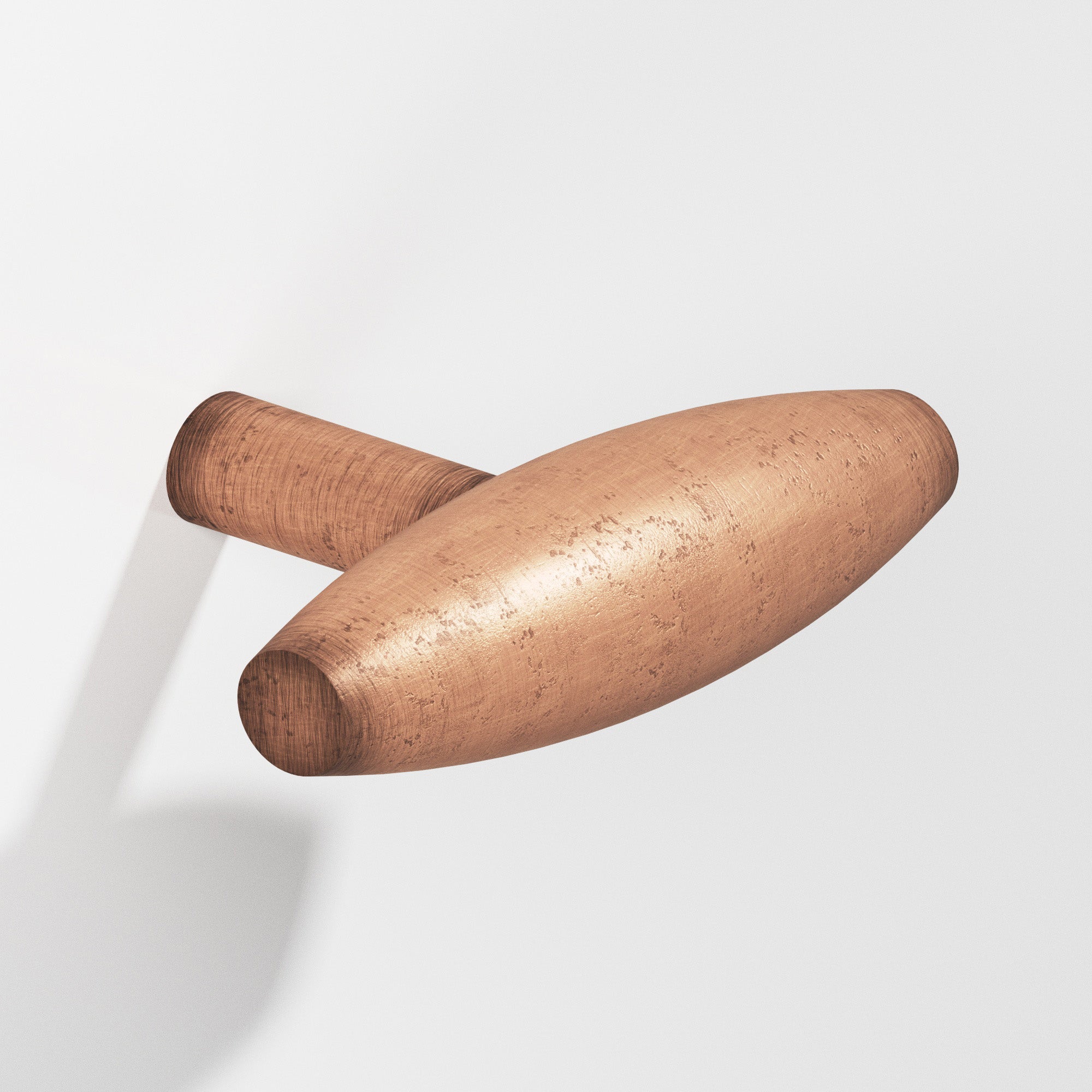 Colonial Bronze Series 541 2" Cigar Cabinet T-Knob With Straight Post Distressed Antique Copper / 2"