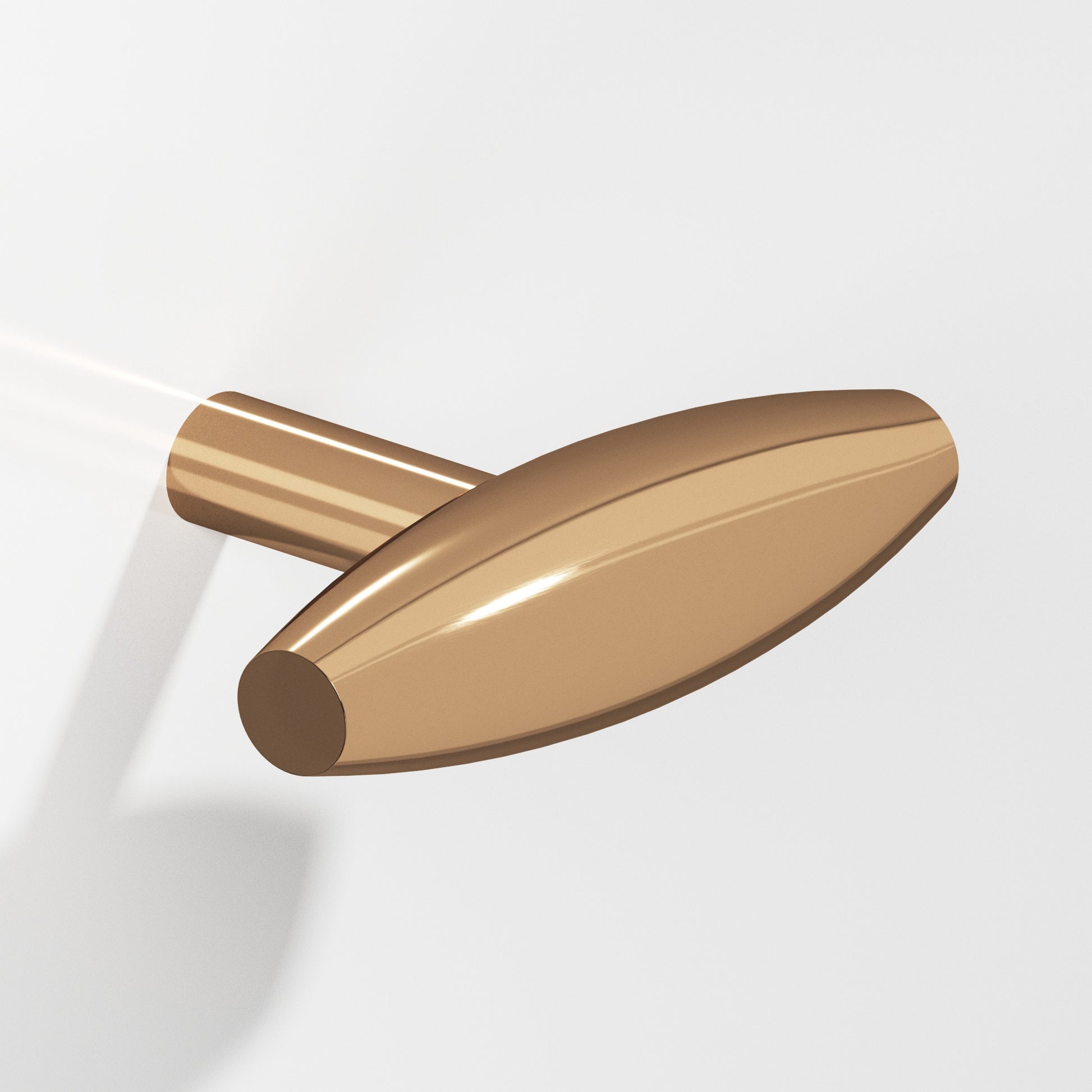 Colonial Bronze Series 541 2" Cigar Cabinet T-Knob With Straight Post Polished Bronze / 2"