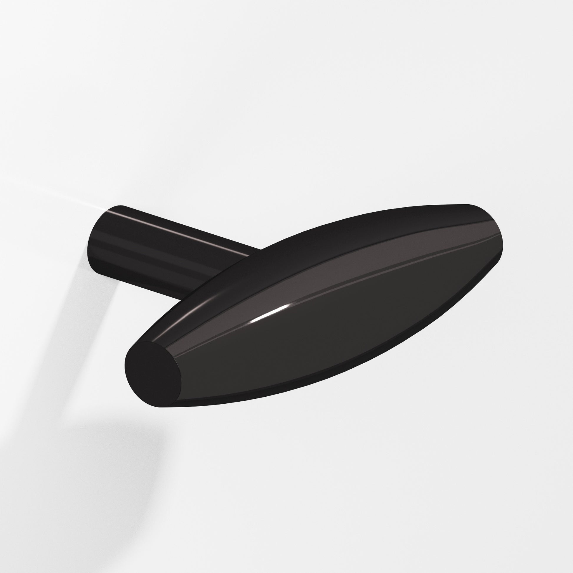 Colonial Bronze Series 541 2" Cigar Cabinet T-Knob With Straight Post Satin Black / 2"