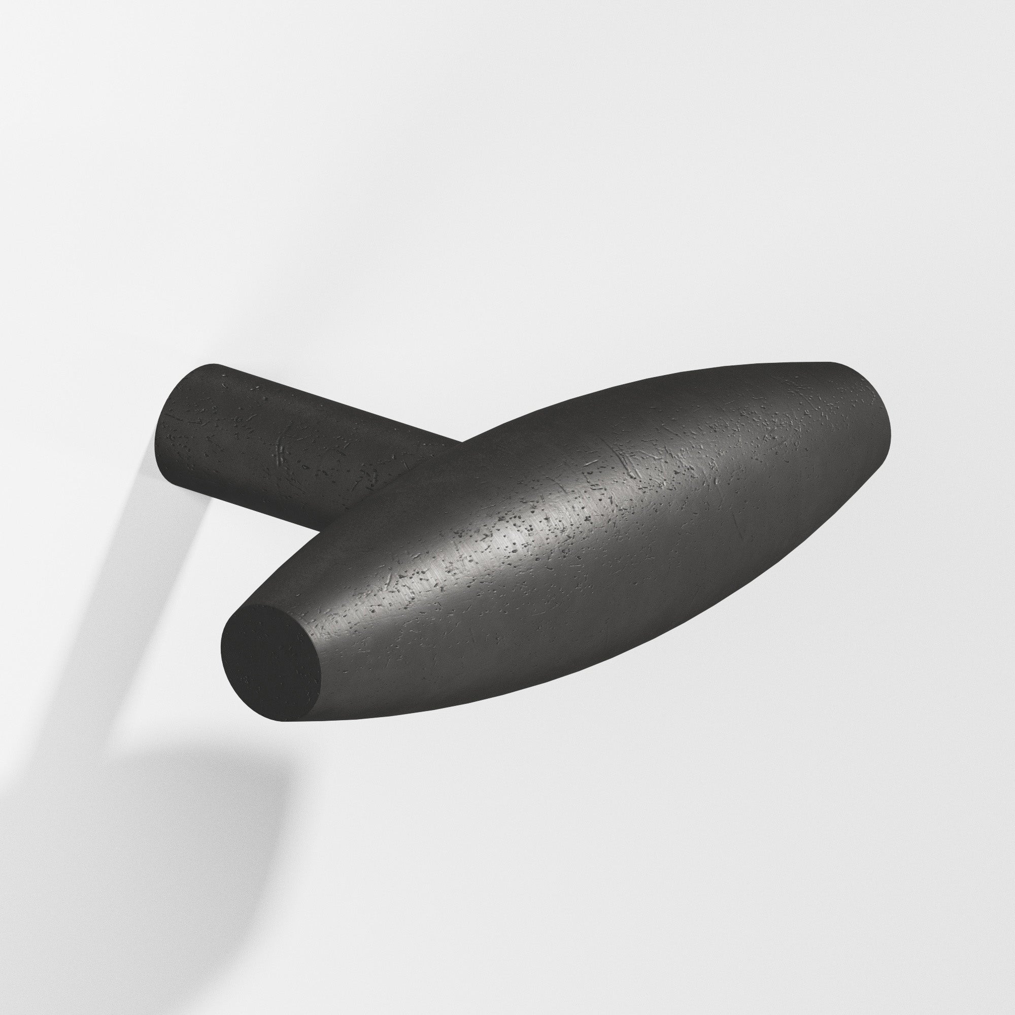 Colonial Bronze Series 541 2" Cigar Cabinet T-Knob With Straight Post Distressed Satin Black / 2"