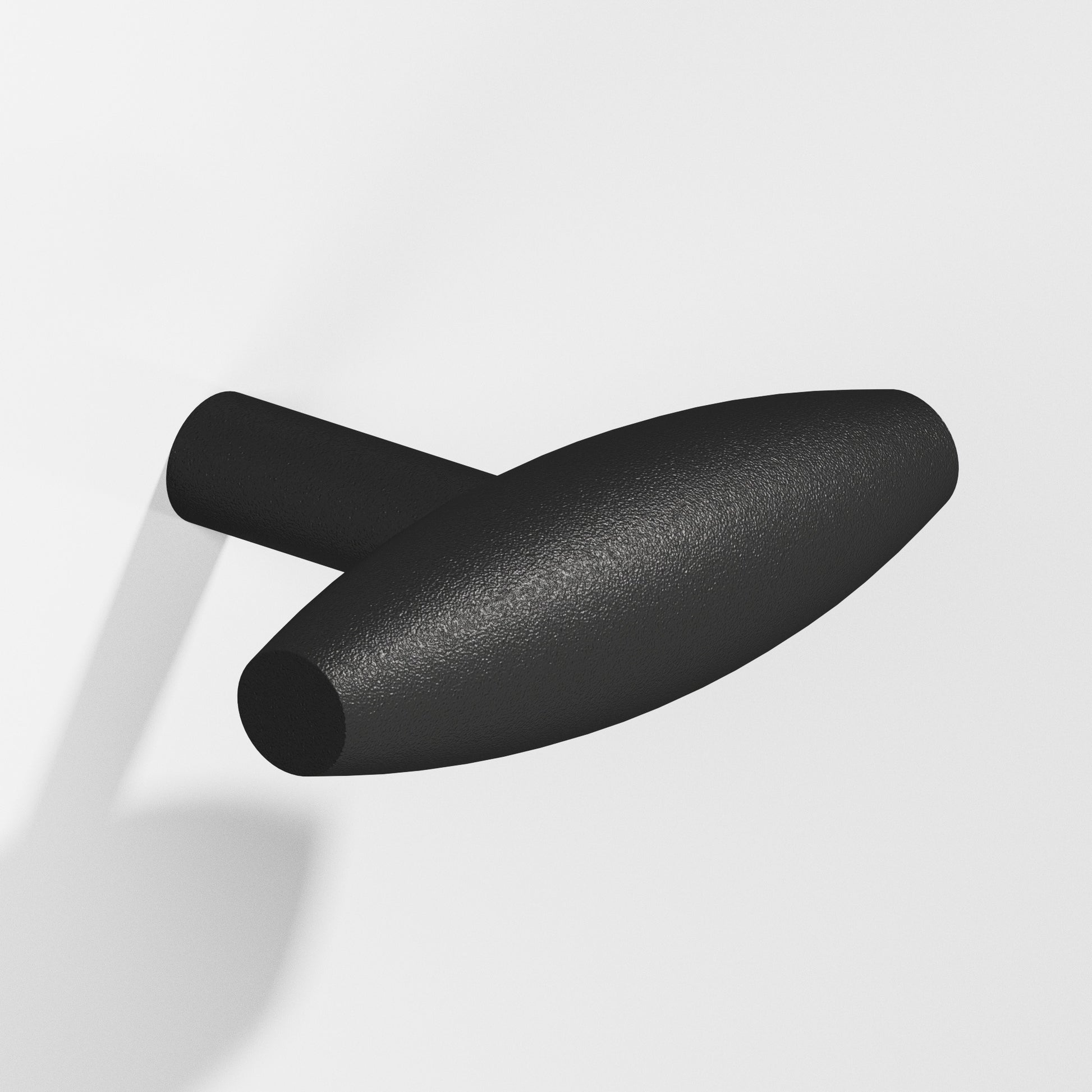 Colonial Bronze Series 541 2" Cigar Cabinet T-Knob With Straight Post Frost Black™ / 2"