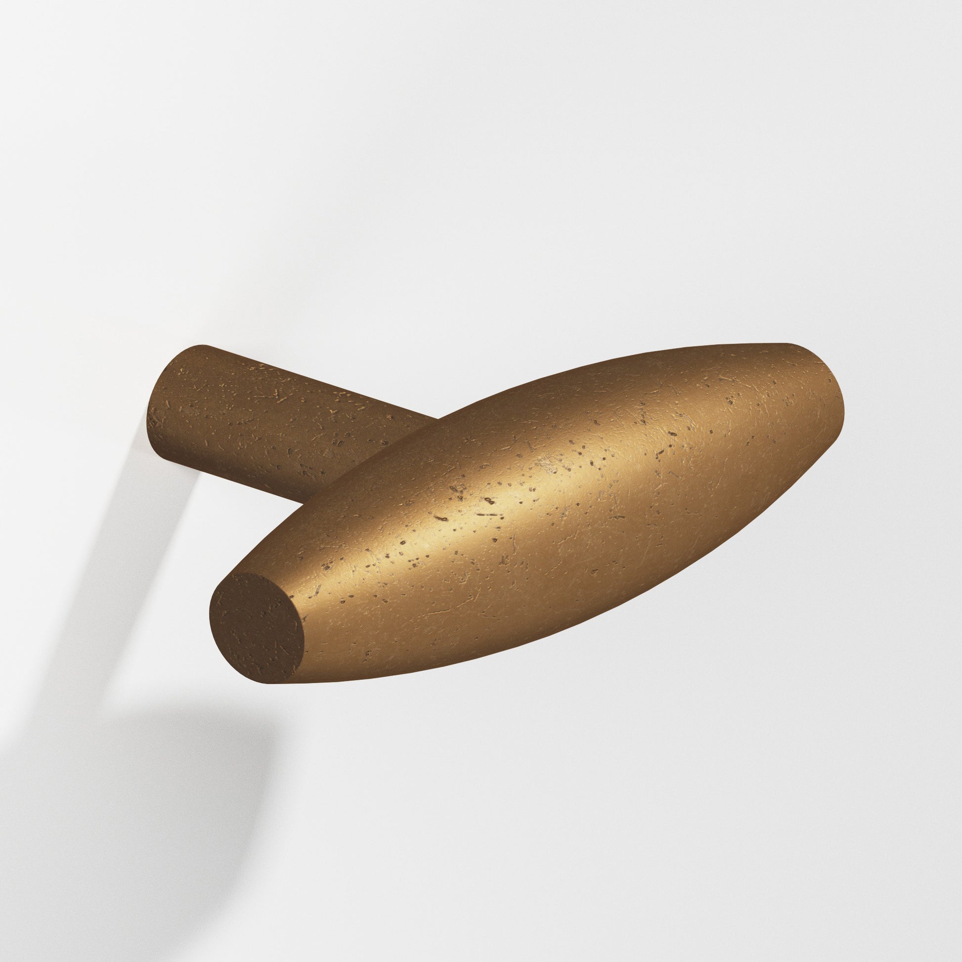 Colonial Bronze Series 541 2" Cigar Cabinet T-Knob With Straight Post Distressed Light Statuary Bronze / 2"