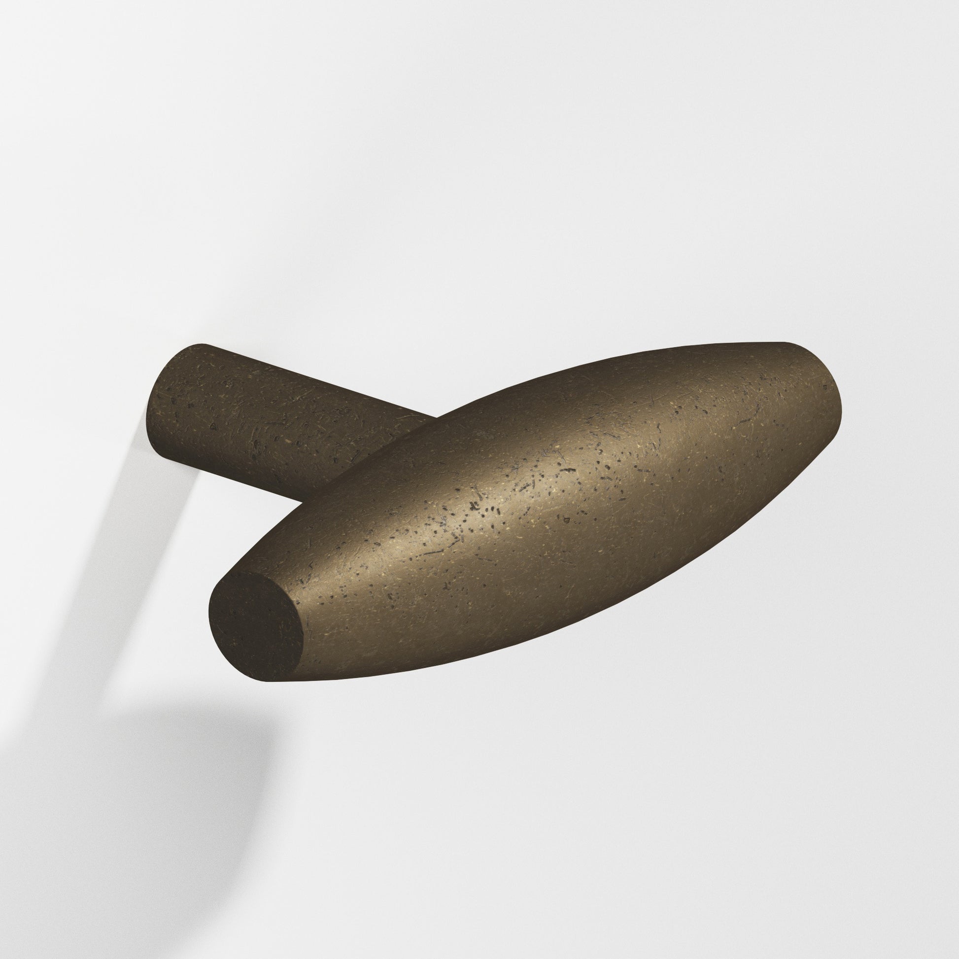 Colonial Bronze Series 541 2" Cigar Cabinet T-Knob With Straight Post Distressed Oil Rubbed Bronze / 2"