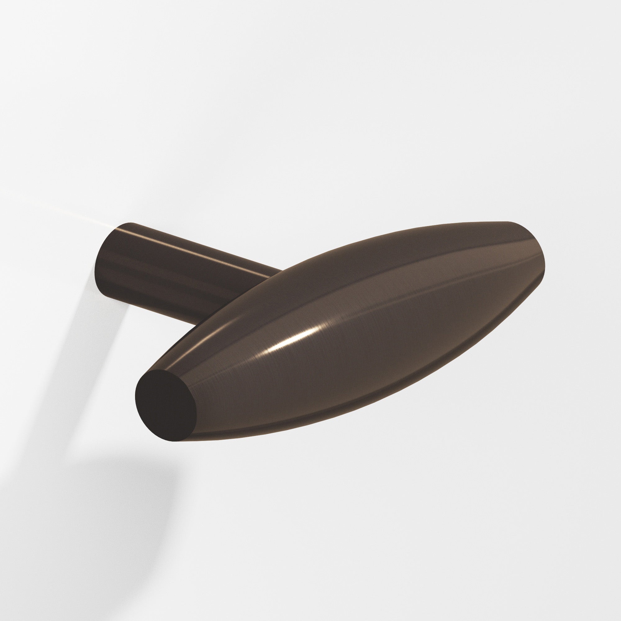 Colonial Bronze Series 541 2" Cigar Cabinet T-Knob With Straight Post Dark Statuary Bronze / 2"