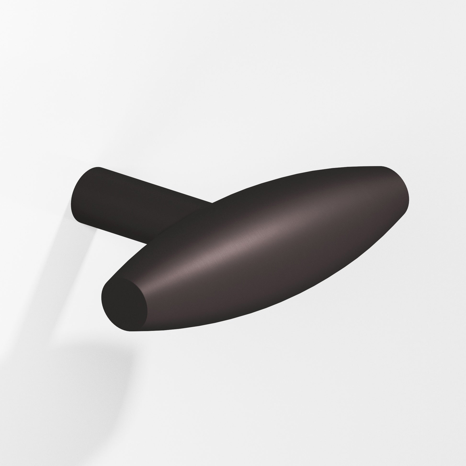 Colonial Bronze Series 541 2" Cigar Cabinet T-Knob With Straight Post Matte Dark Statuary Bronze / 2"