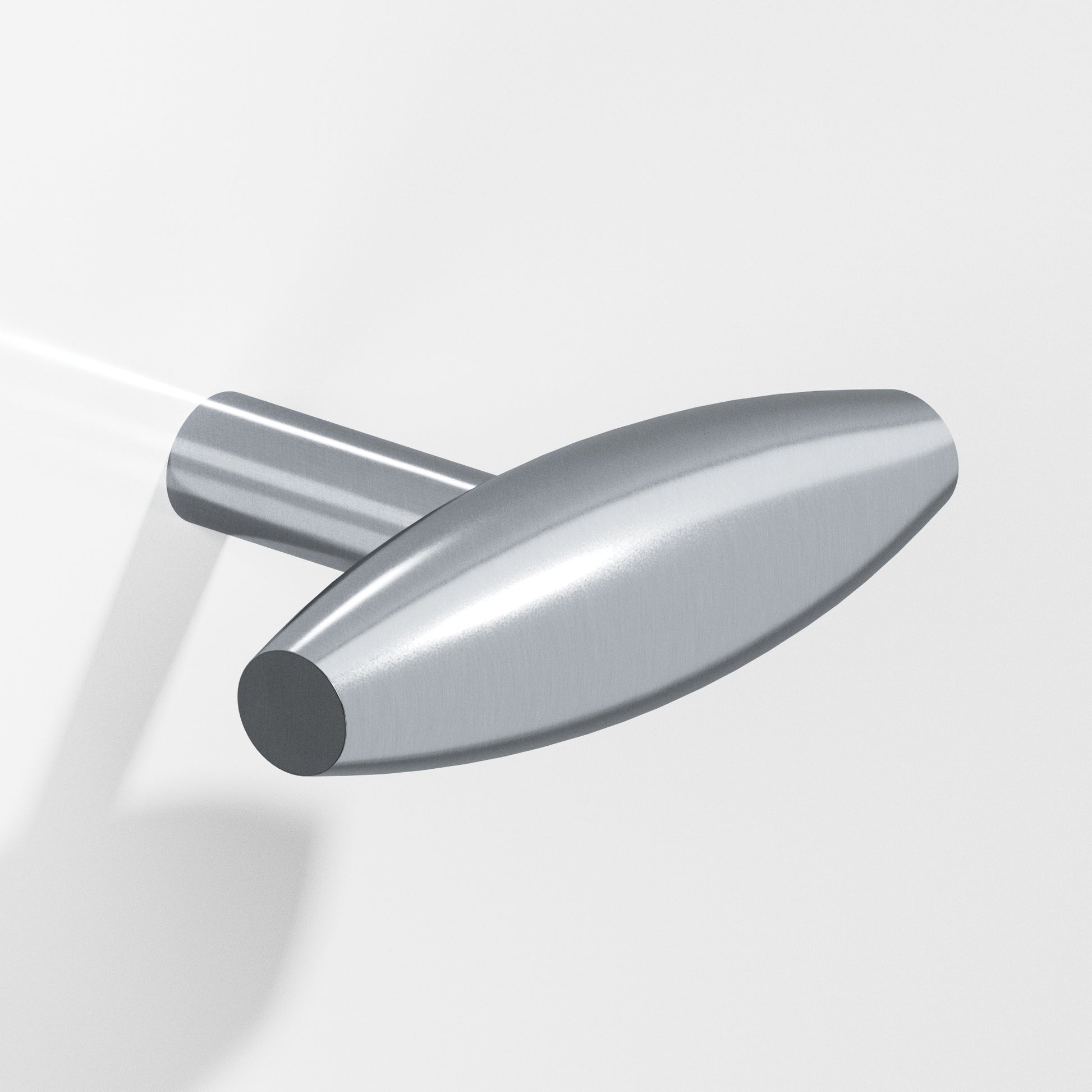 Colonial Bronze Series 541 2" Cigar Cabinet T-Knob With Straight Post Satin Chrome / 2"