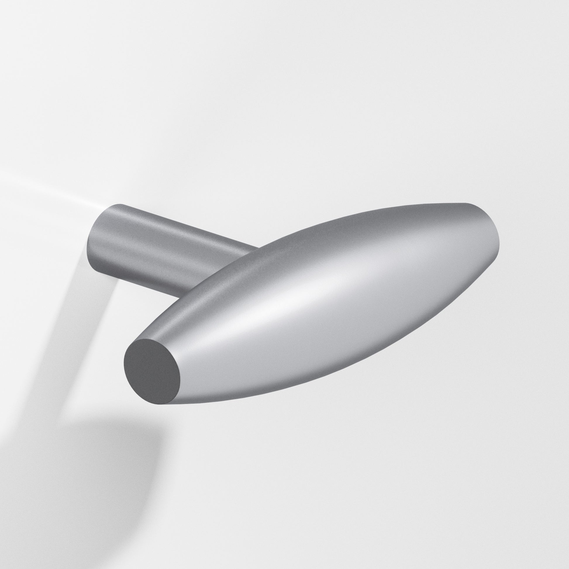 Colonial Bronze Series 541 2" Cigar Cabinet T-Knob With Straight Post Matte Satin Chrome / 2"