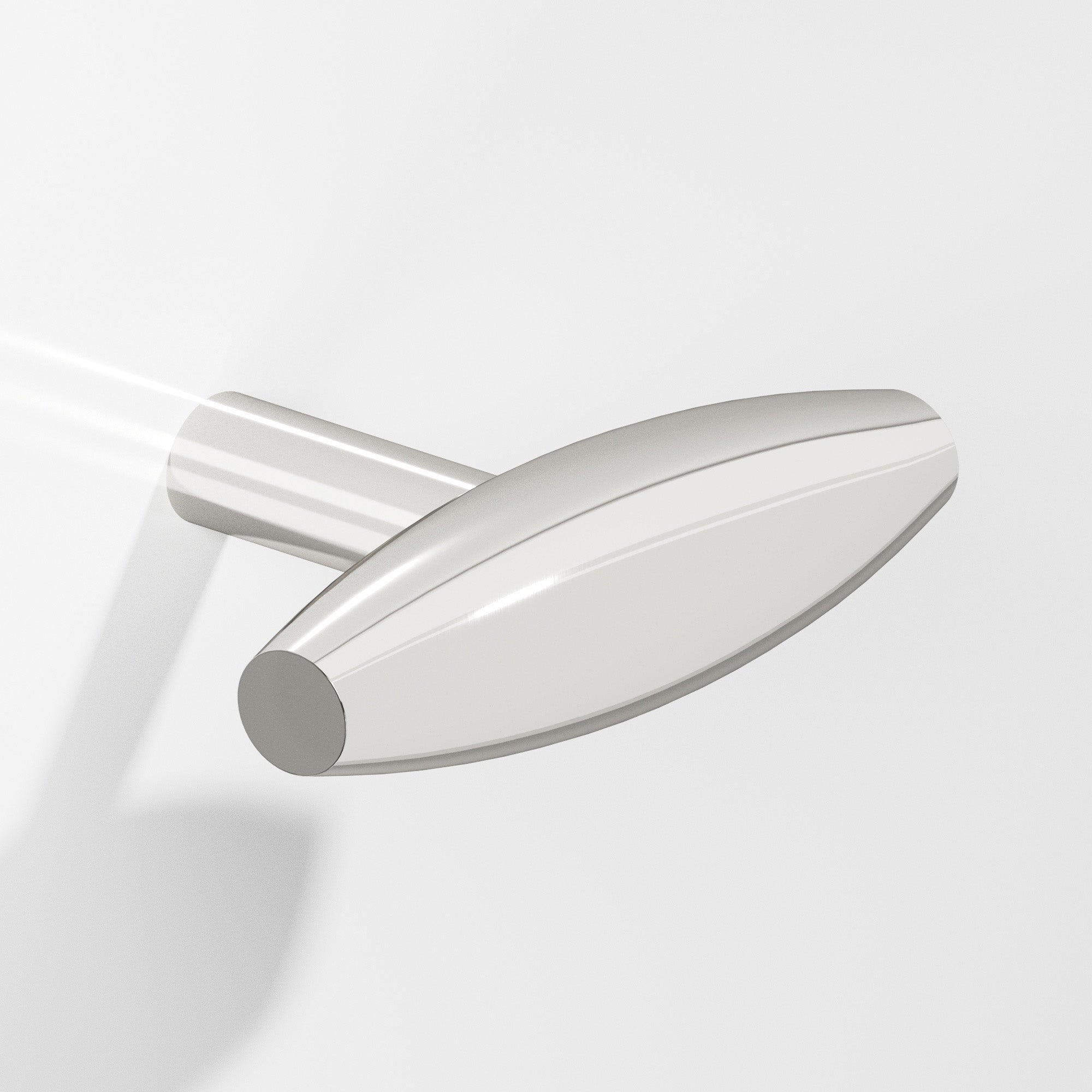 Colonial Bronze Series 541 2" Cigar Cabinet T-Knob With Straight Post Polished Nickel / 2"