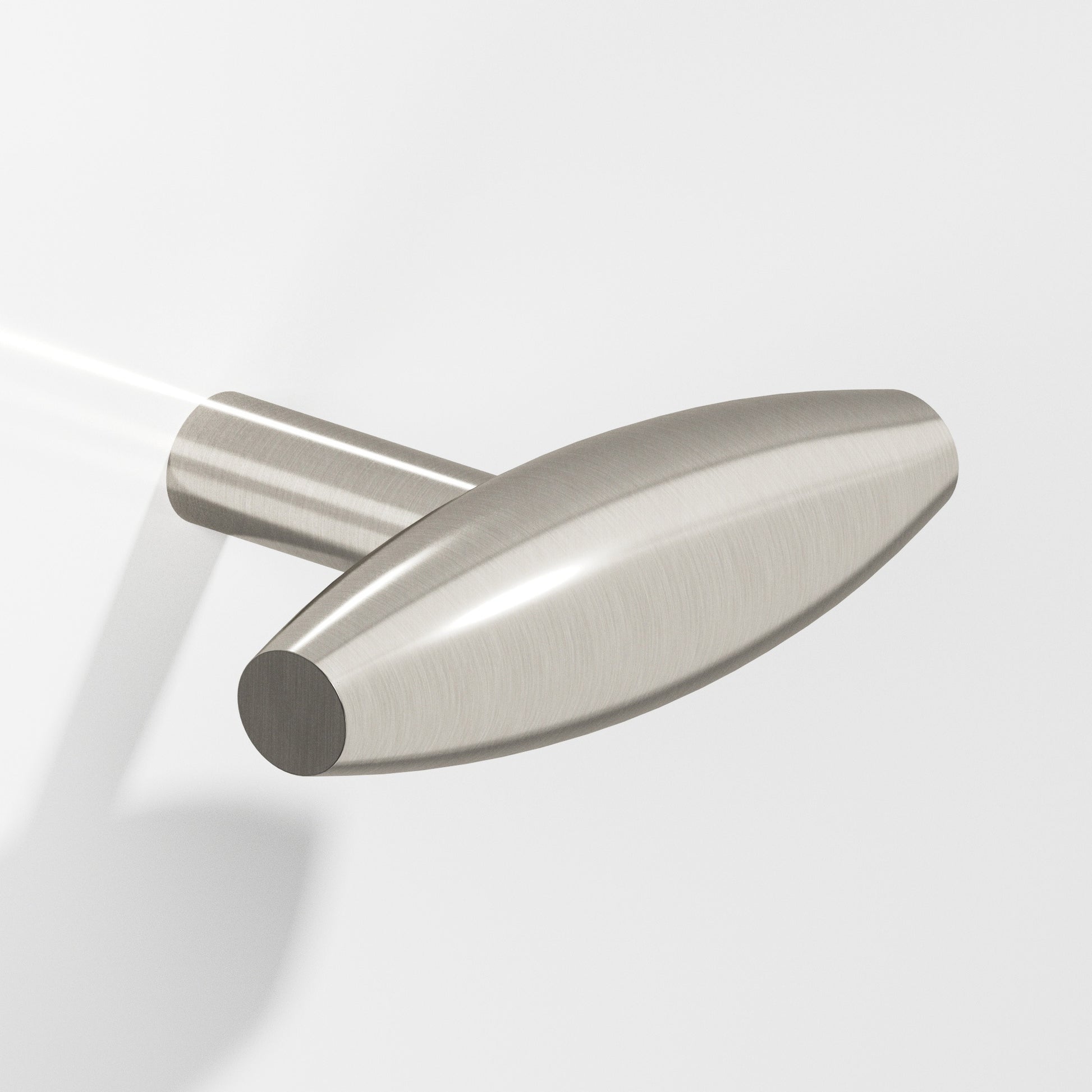 Colonial Bronze Series 541 2" Cigar Cabinet T-Knob With Straight Post Satin Nickel / 2"