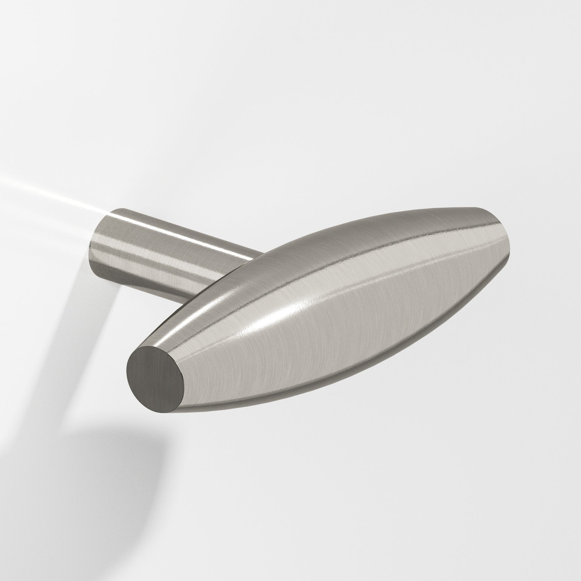 Colonial Bronze Series 541 2" Cigar Cabinet T-Knob With Straight Post Nickel Stainless / 2"