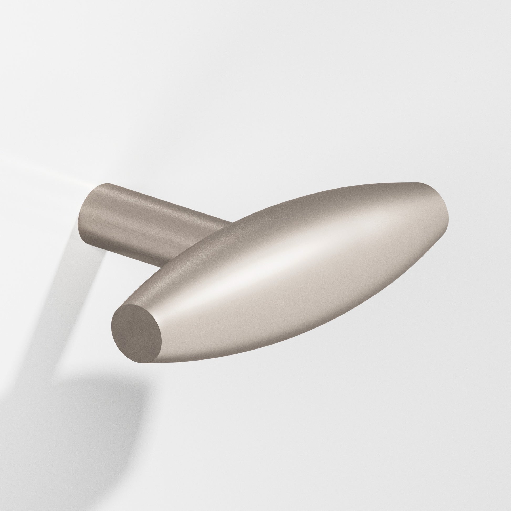 Colonial Bronze Series 541 2" Cigar Cabinet T-Knob With Straight Post Matte Satin Nickel / 2"