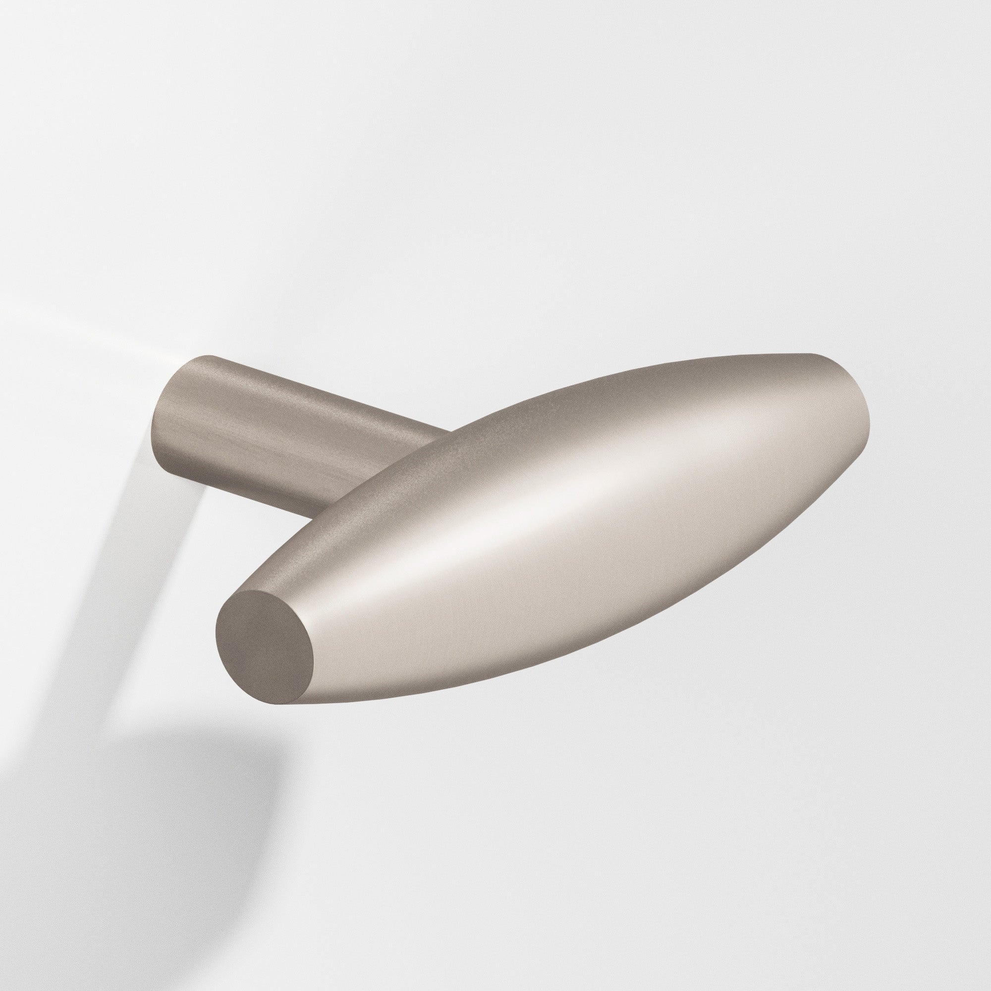 Colonial Bronze Series 541 2" Cigar Cabinet T-Knob With Straight Post Matte Satin Nickel / 2"