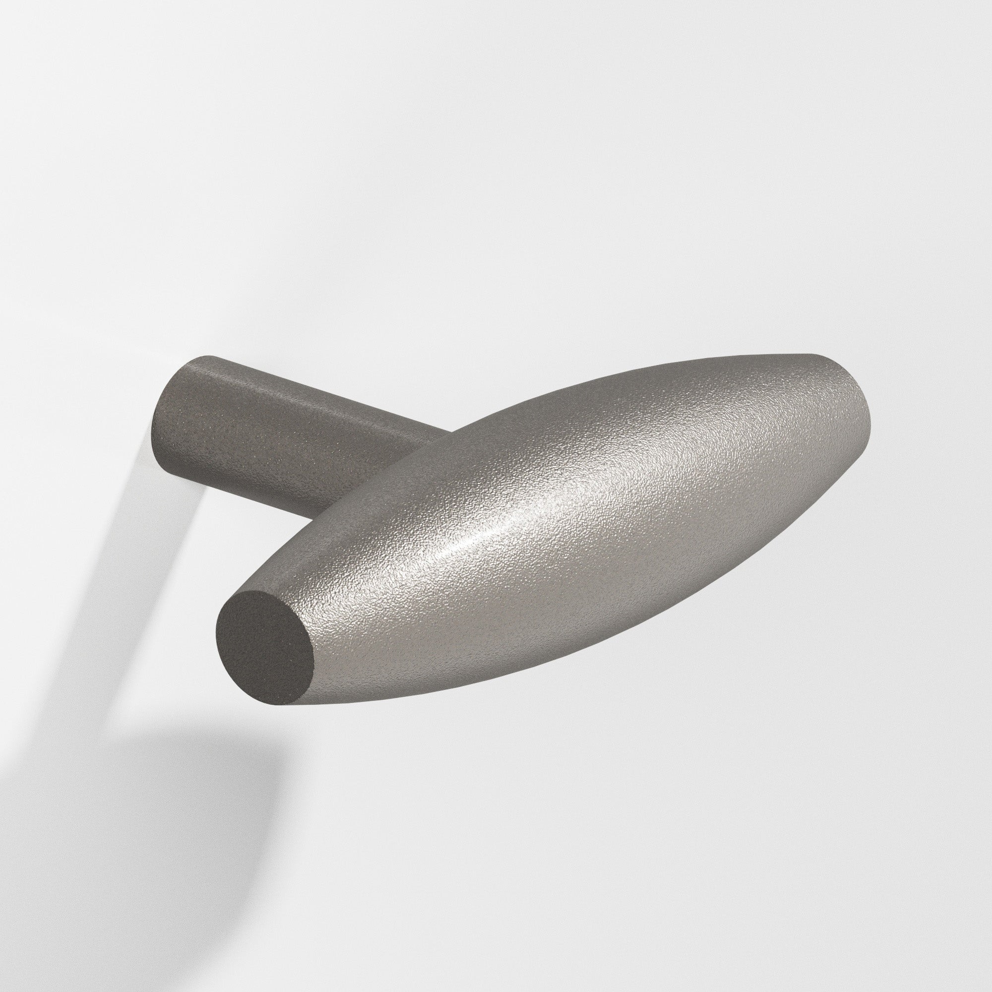 Colonial Bronze Series 541 2" Cigar Cabinet T-Knob With Straight Post Frost Nickel™ / 2"