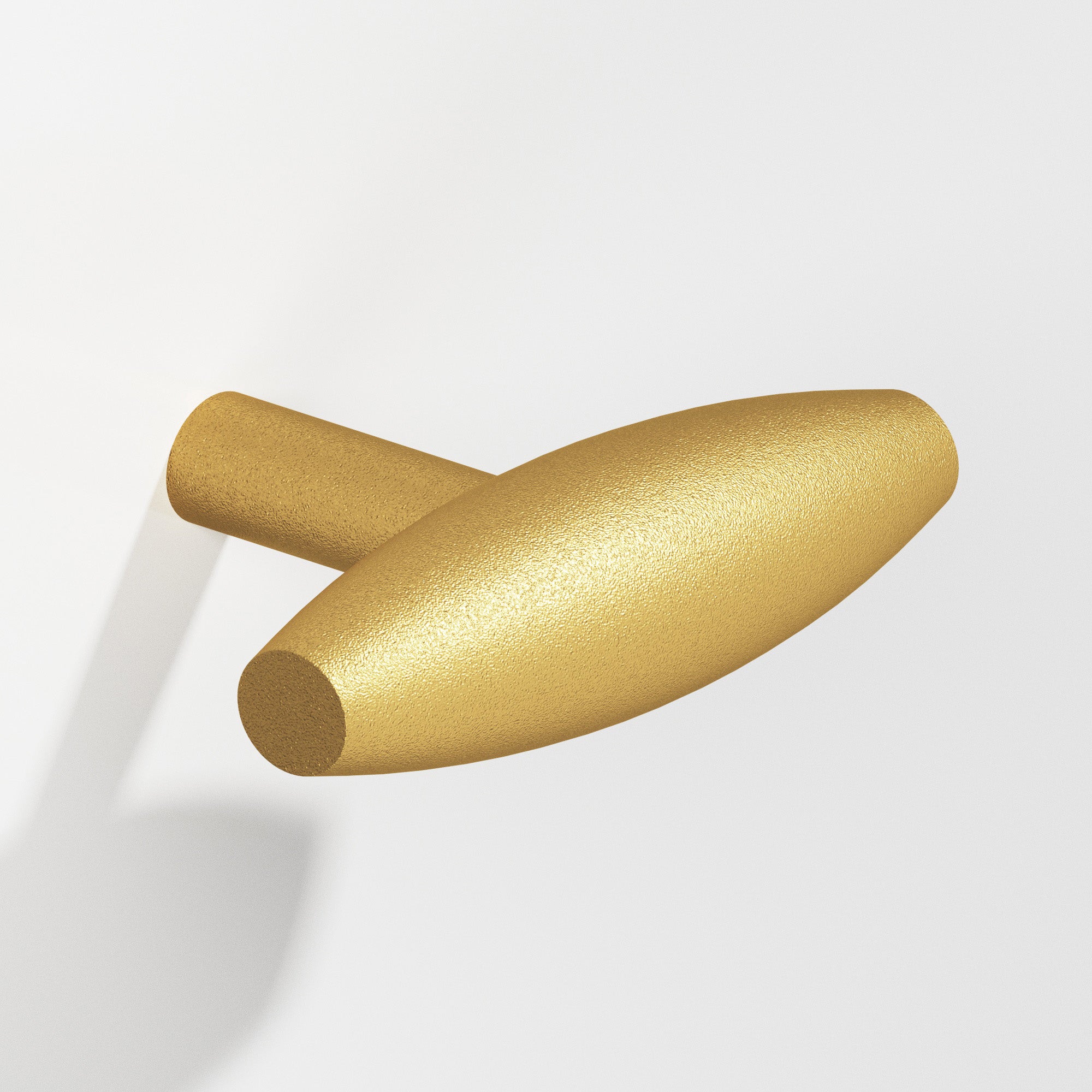 Colonial Bronze Series 541 2" Cigar Cabinet T-Knob With Straight Post Frost Brass™ / 2"