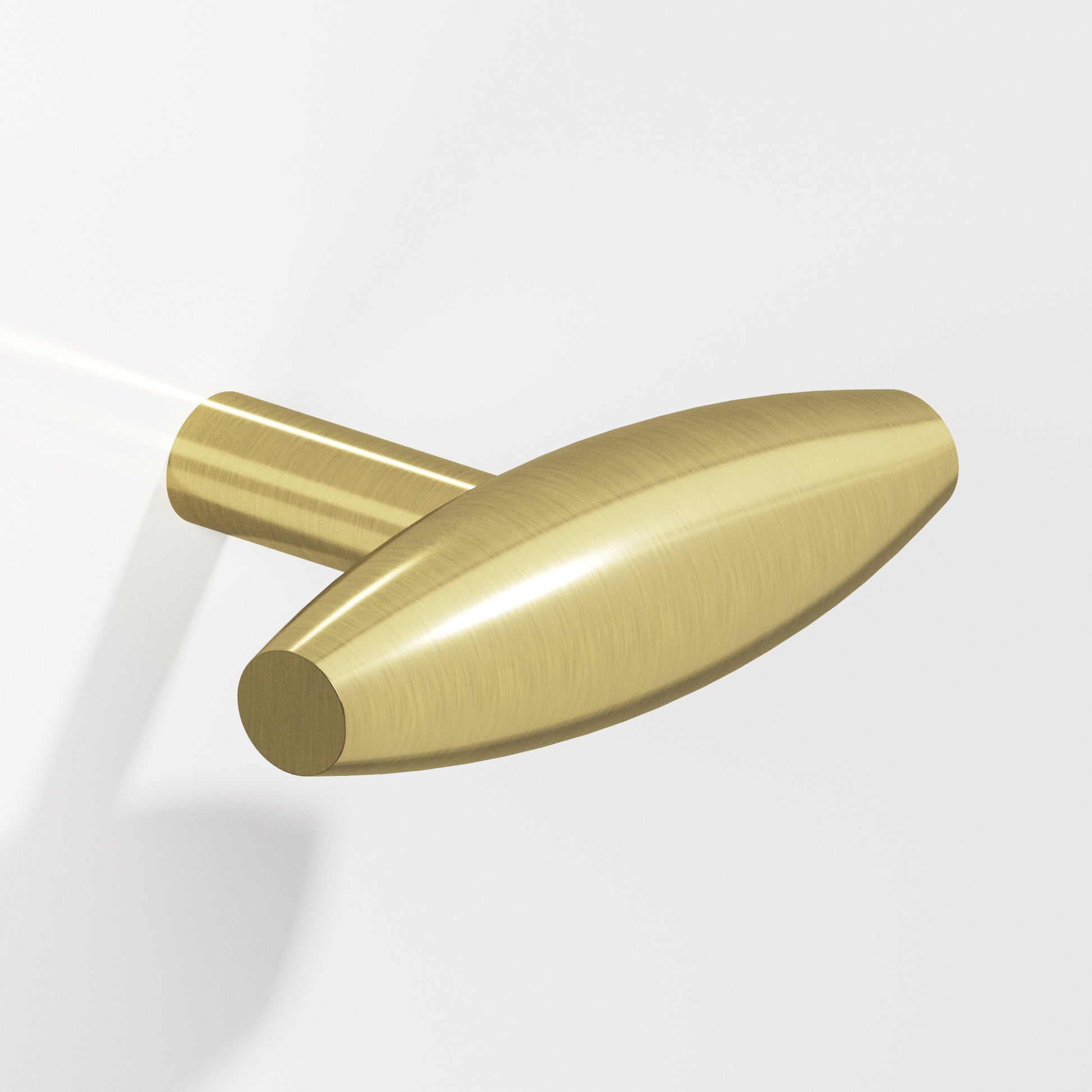 Colonial Bronze Series 541 2" Cigar Cabinet T-Knob With Straight Post Antique Brass / 2"