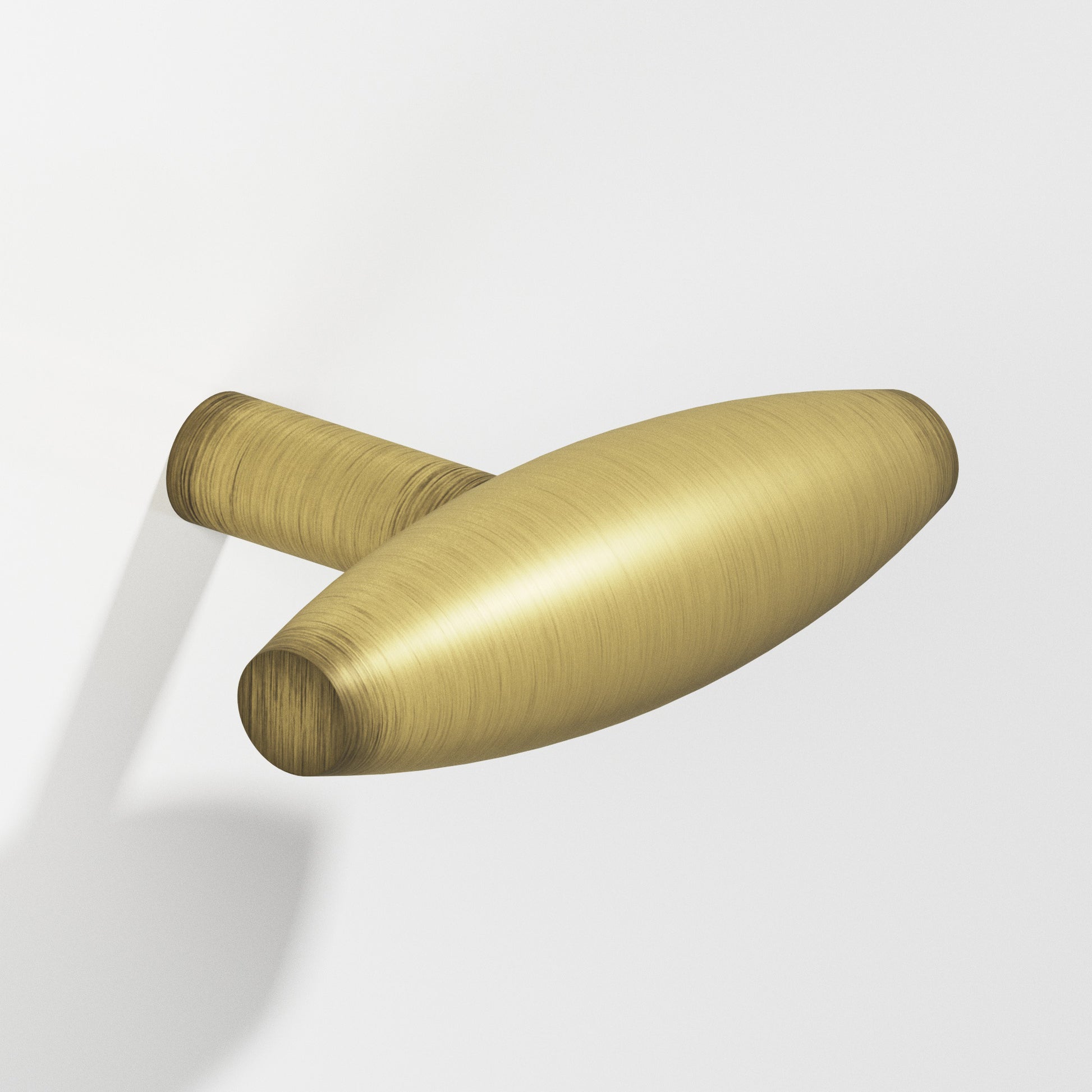 Colonial Bronze Series 541 2" Cigar Cabinet T-Knob With Straight Post Matte Antique Satin Brass / 2"