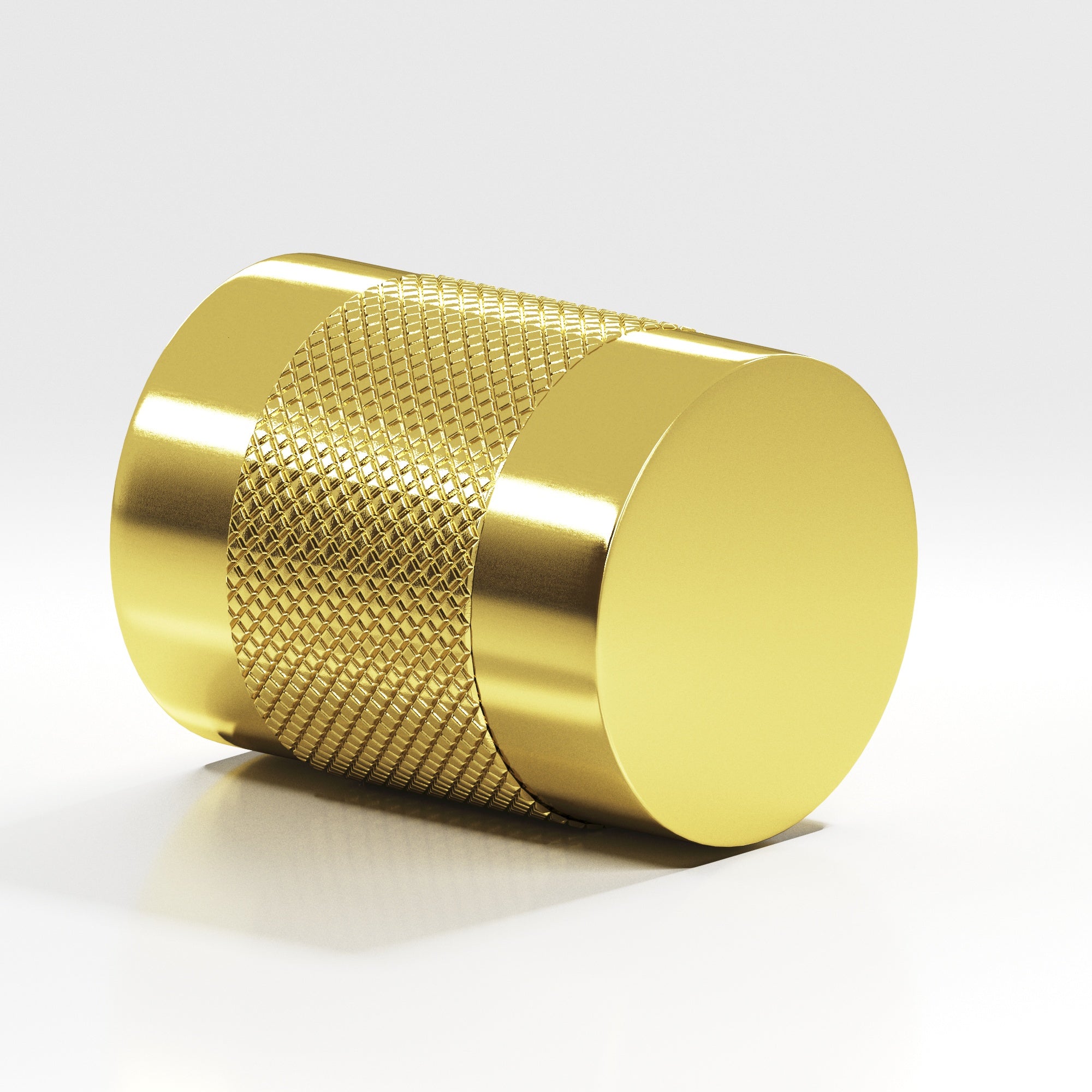 Colonial Bronze Series 562 1.25" Round Diamond-Knurled Cabinet Knob Back-To-Back Shower Kit French Gold / 1.25"