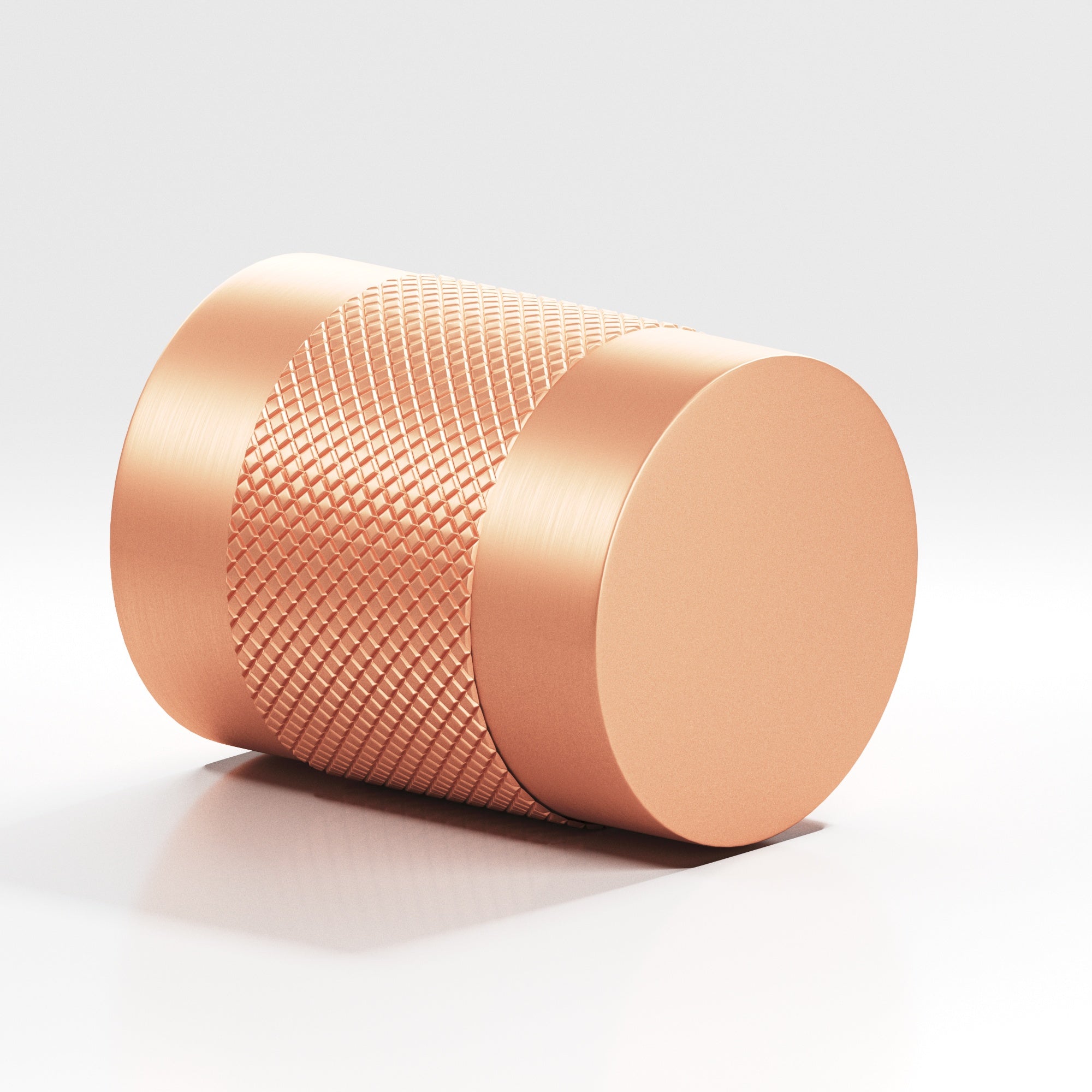 Colonial Bronze Series 560 .75" Round Diamond-Knurled Cabinet Knob Back-To-Back Shower Kit Matte Satin Copper / .75"