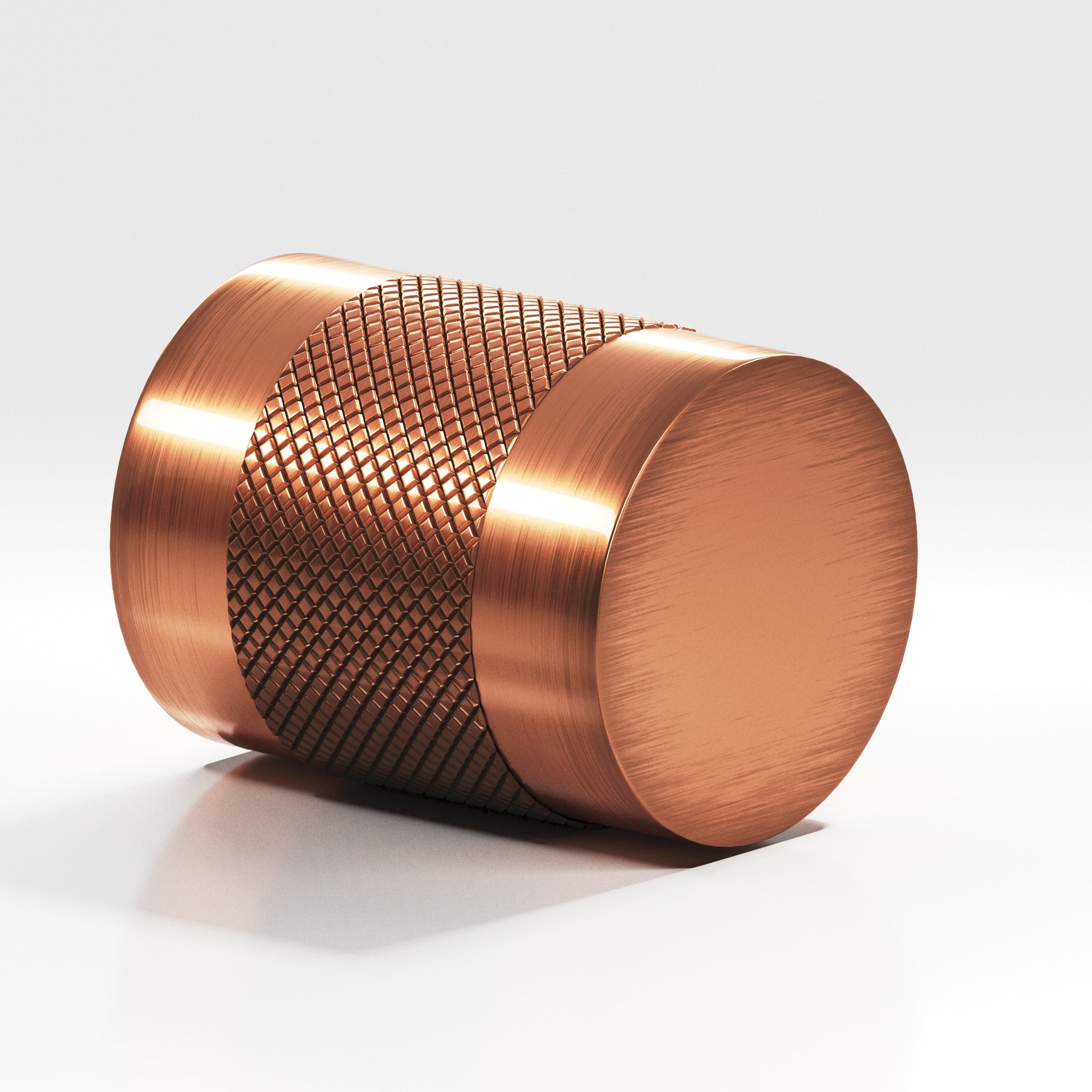 Colonial Bronze Series 561 1" Round Diamond-Knurled Cabinet Knob Back-To-Back Shower Kit Antique Copper / 1"