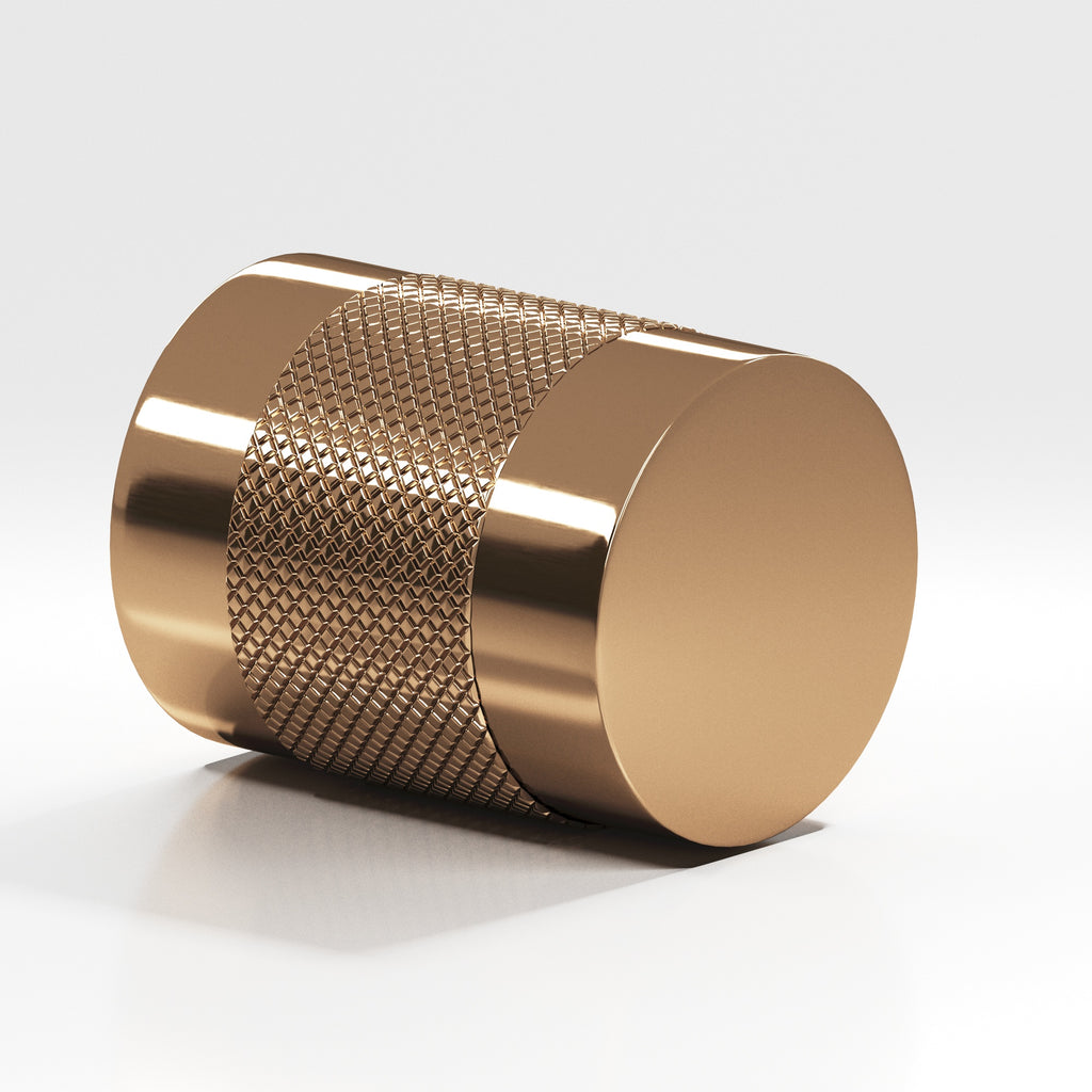 Colonial Bronze Series 560 .75" Round Diamond-Knurled Cabinet Knob Back-To-Back Shower Kit Polished Bronze / .75"
