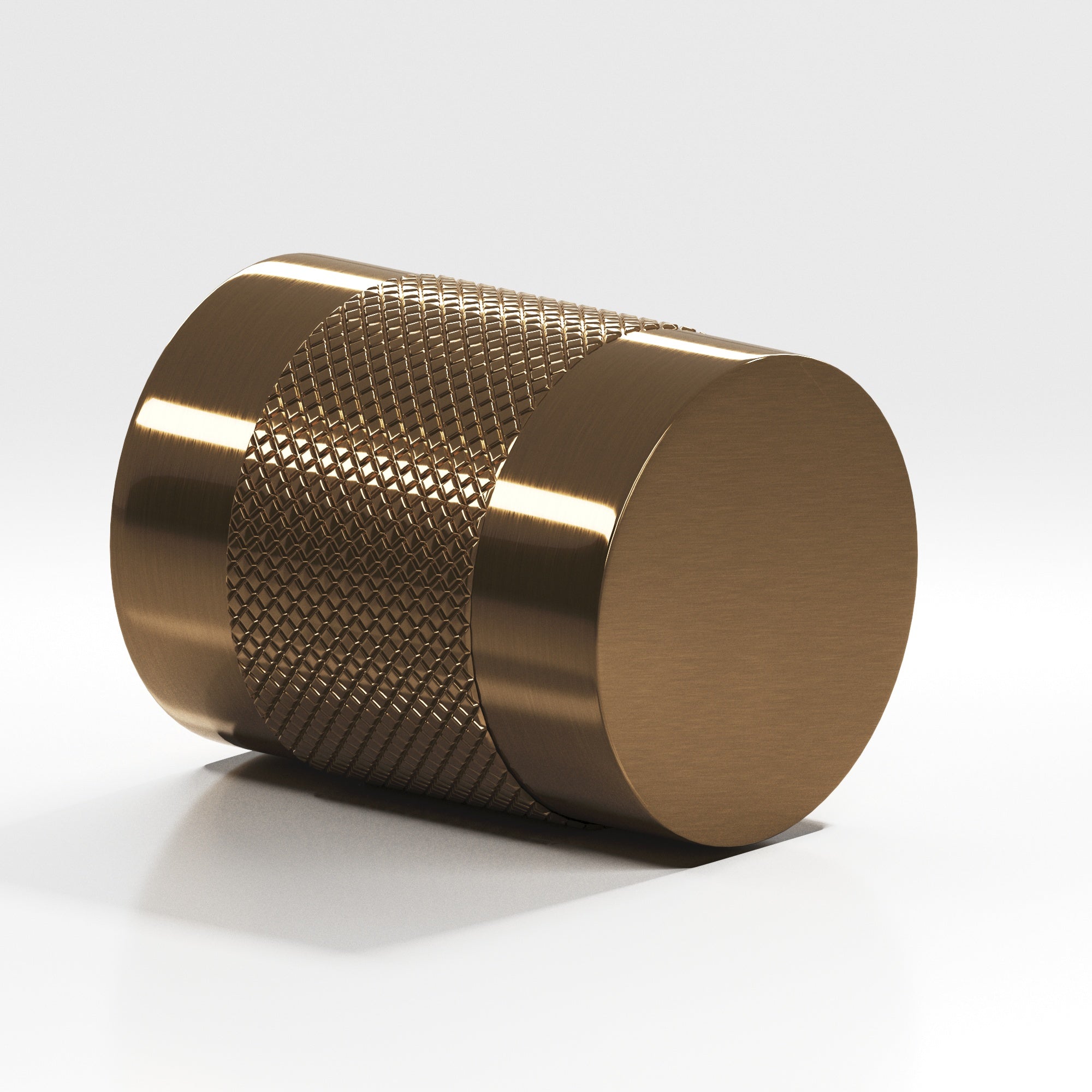 Colonial Bronze Series 562 1.25" Round Diamond-Knurled Cabinet Knob Back-To-Back Shower Kit Light Statuary Bronze / 1.25"