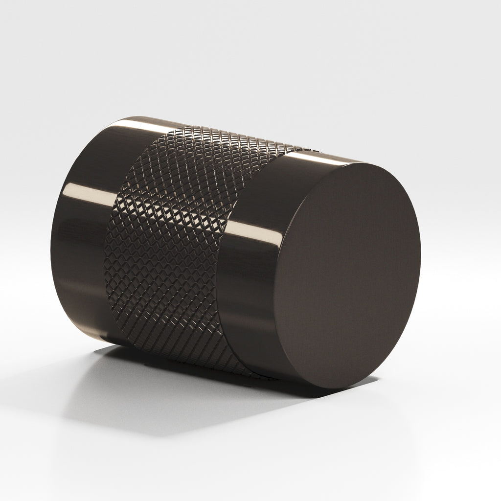 Colonial Bronze Series 560 .75" Round Diamond-Knurled Cabinet Knob Back-To-Back Shower Kit Dark Statuary Bronze / .75"