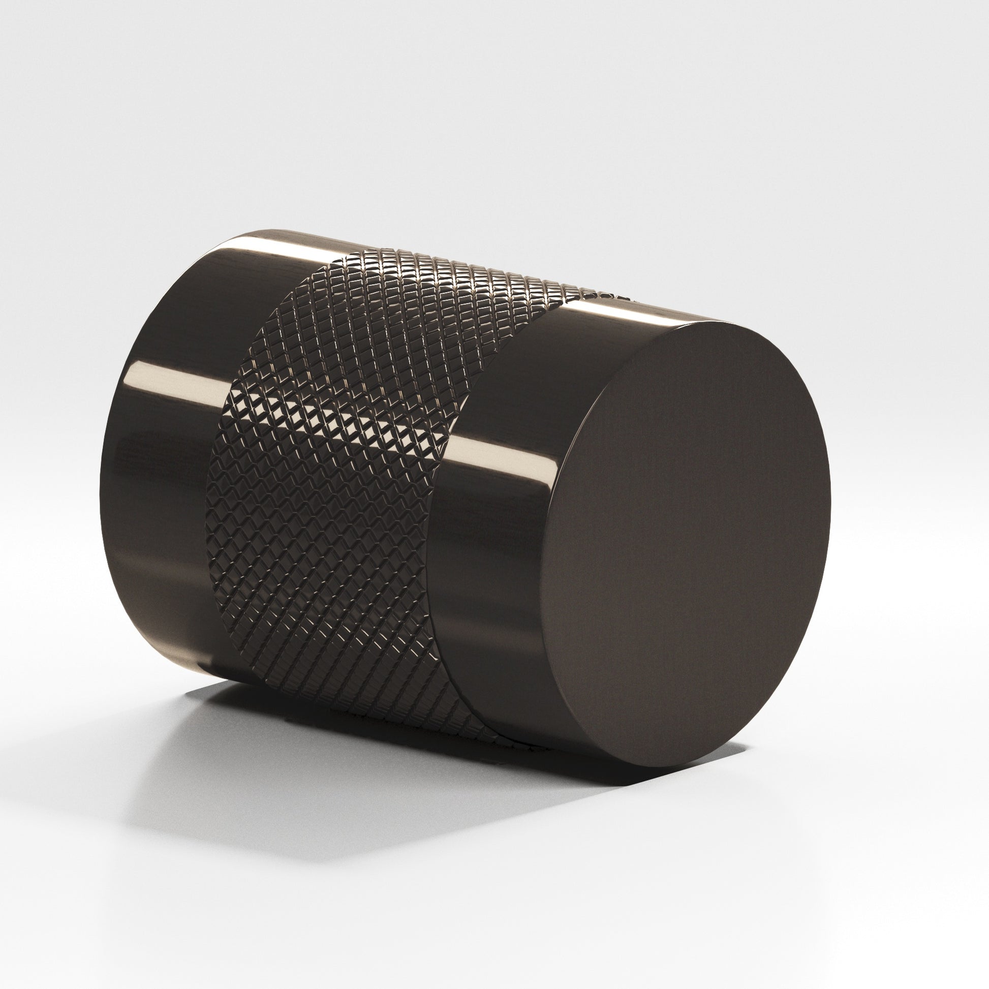 Colonial Bronze Series 561 1" Round Diamond-Knurled Cabinet Knob Back-To-Back Shower Kit Dark Statuary Bronze / 1"