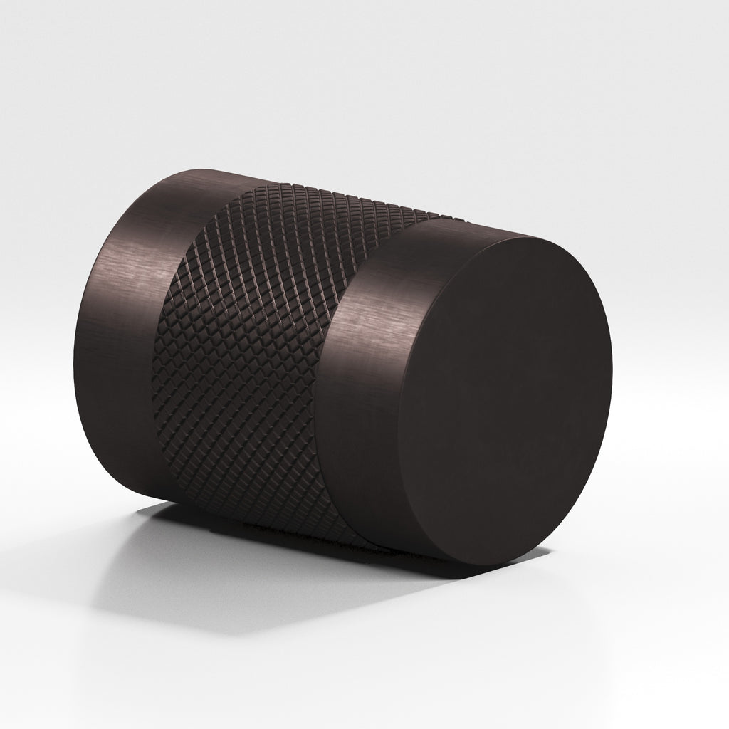Colonial Bronze Series 560 .75" Round Diamond-Knurled Cabinet Knob Back-To-Back Shower Kit Matte Dark Statuary Bronze / .75"