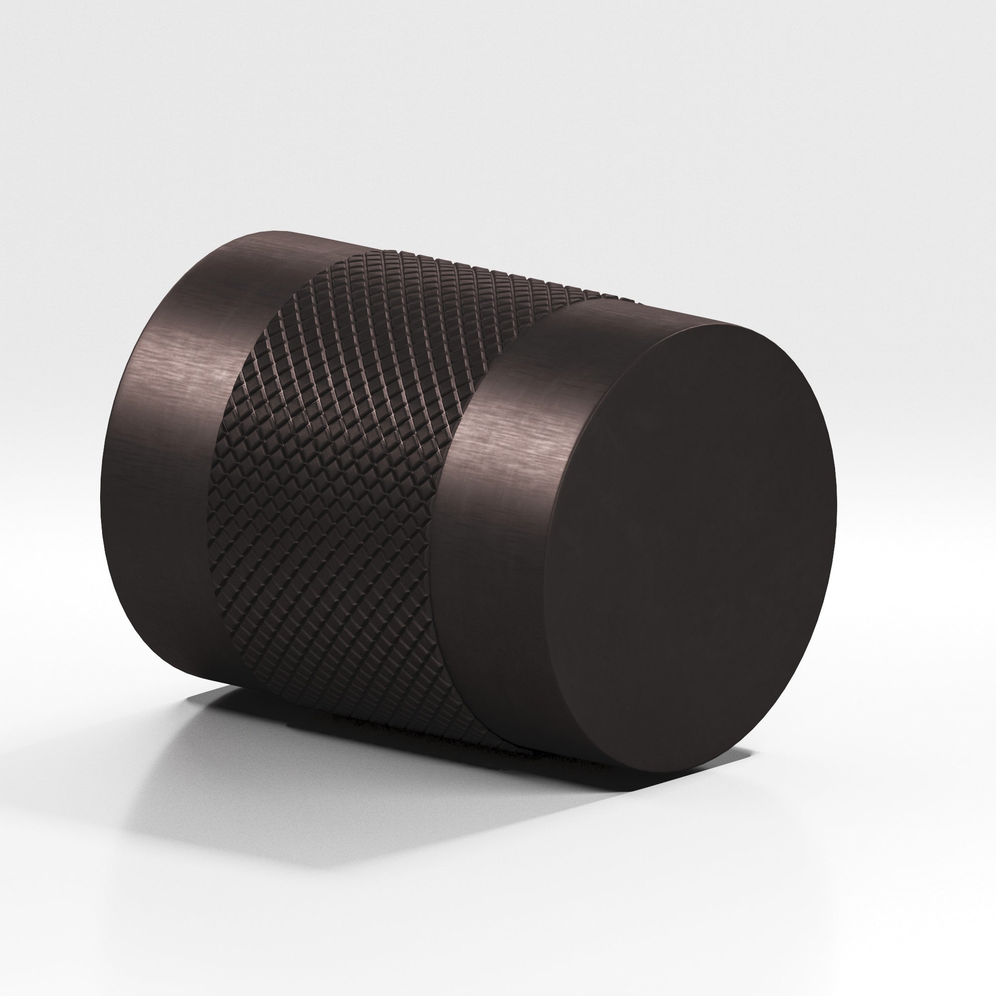 Colonial Bronze Series 561 1" Round Diamond-Knurled Cabinet Knob Back-To-Back Shower Kit Matte Dark Statuary Bronze / 1"