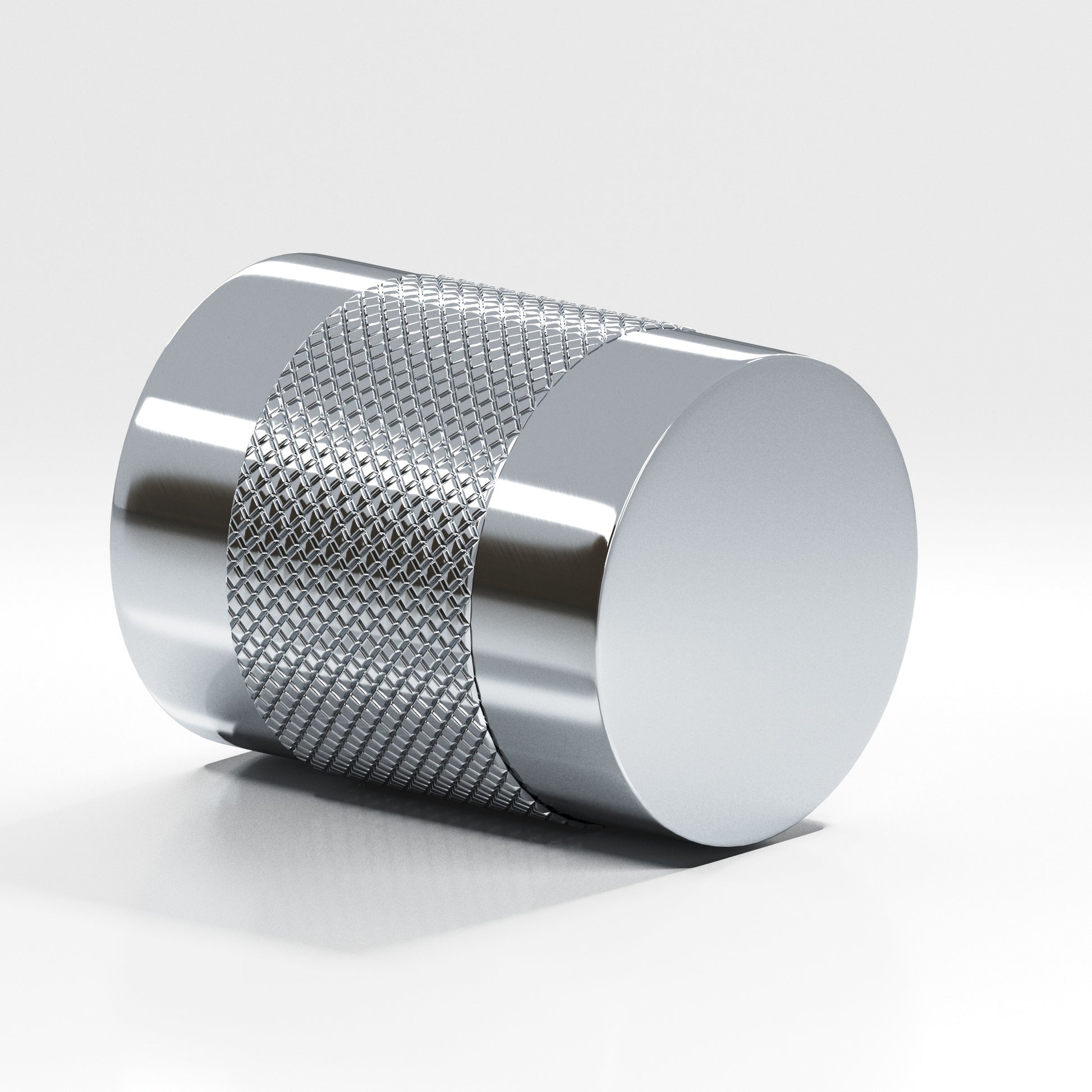 Colonial Bronze Series 560 .75" Round Diamond-Knurled Cabinet Knob Back-To-Back Shower Kit Polished Chrome / .75"