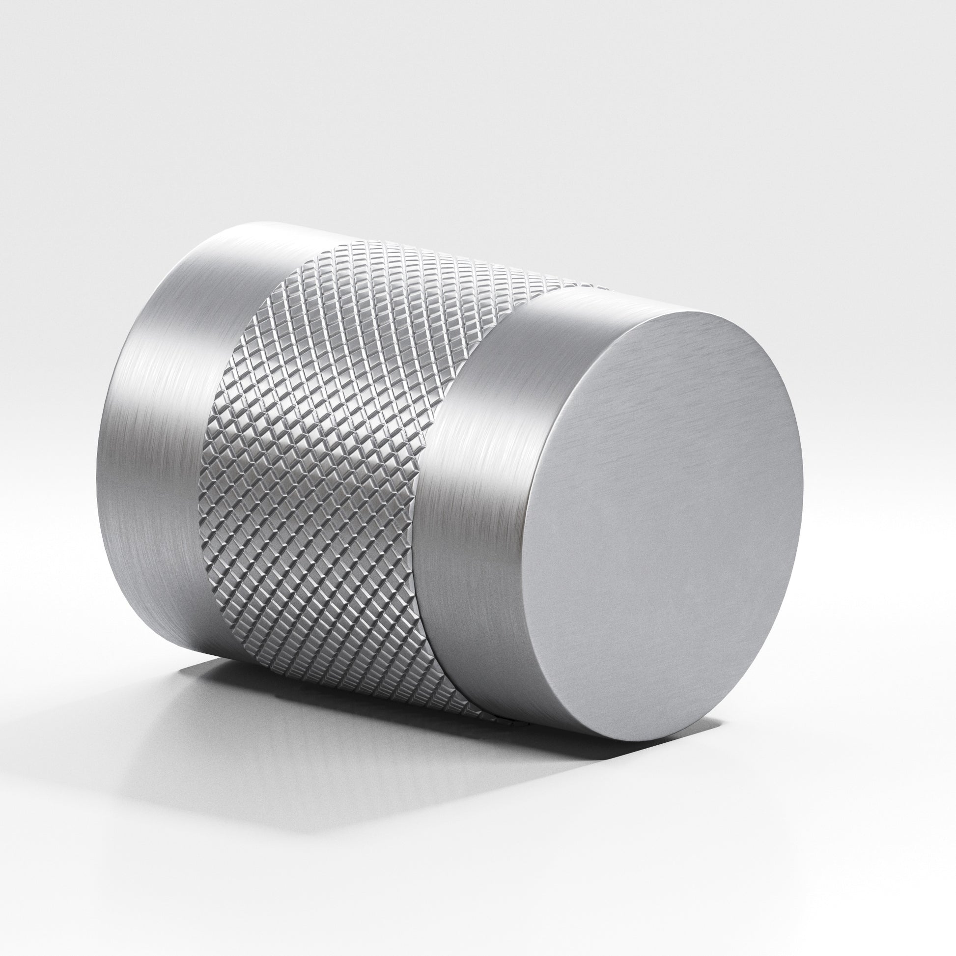 Colonial Bronze Series 561 1" Round Diamond-Knurled Cabinet Knob Back-To-Back Shower Kit Matte Satin Chrome / 1"