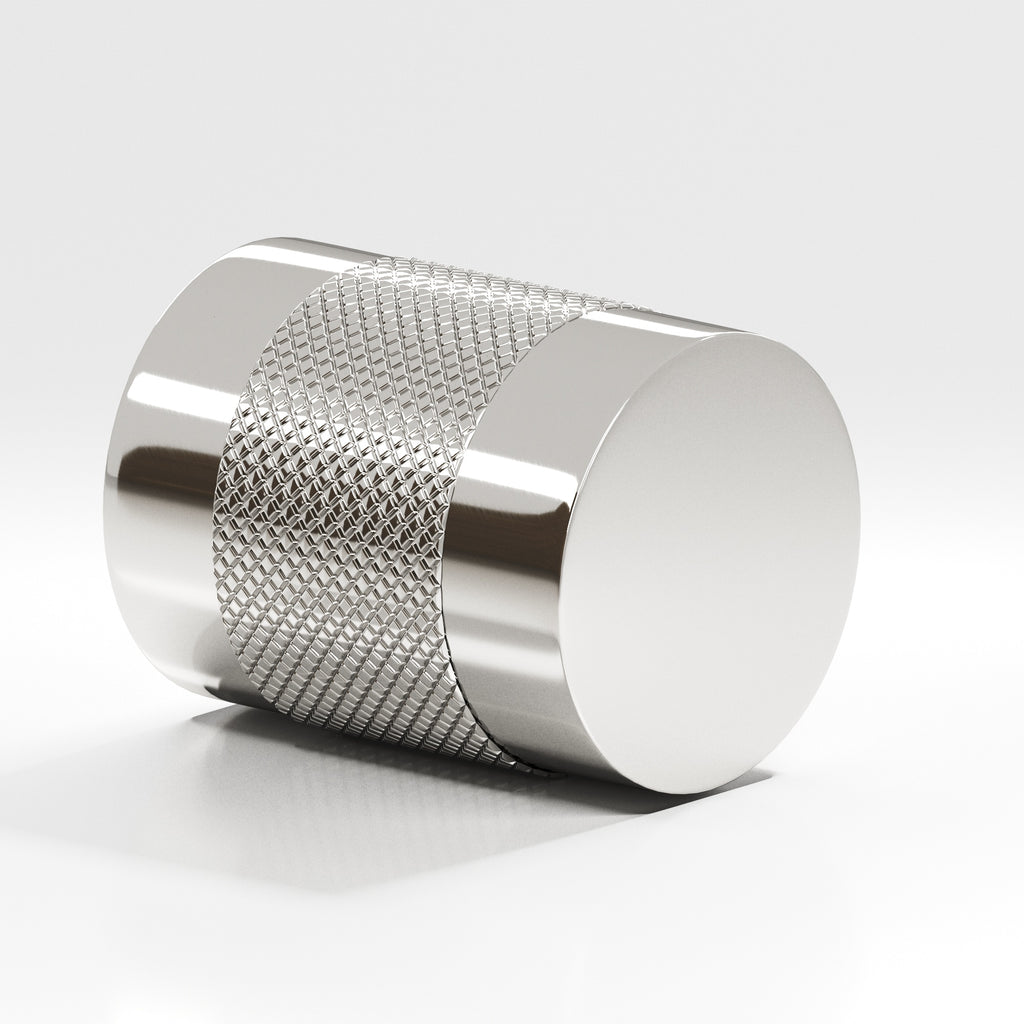 Colonial Bronze Series 560 .75" Round Diamond-Knurled Cabinet Knob Back-To-Back Shower Kit Polished Nickel / .75"