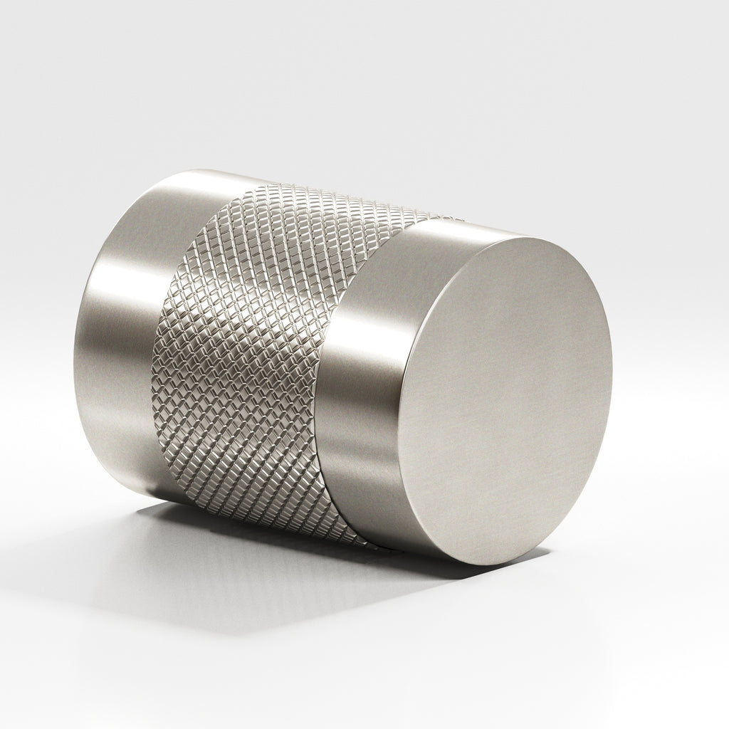 Colonial Bronze Series 560 .75" Round Diamond-Knurled Cabinet Knob Back-To-Back Shower Kit Satin Nickel / .75"