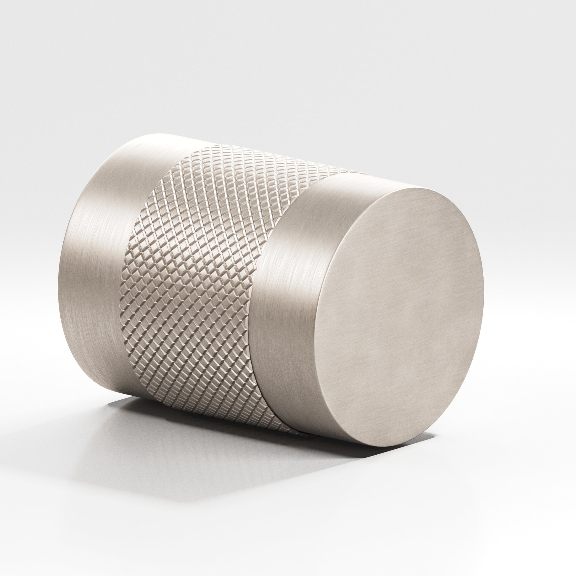 Colonial Bronze Series 560 .75" Round Diamond-Knurled Cabinet Knob Back-To-Back Shower Kit Matte Satin Nickel / .75"