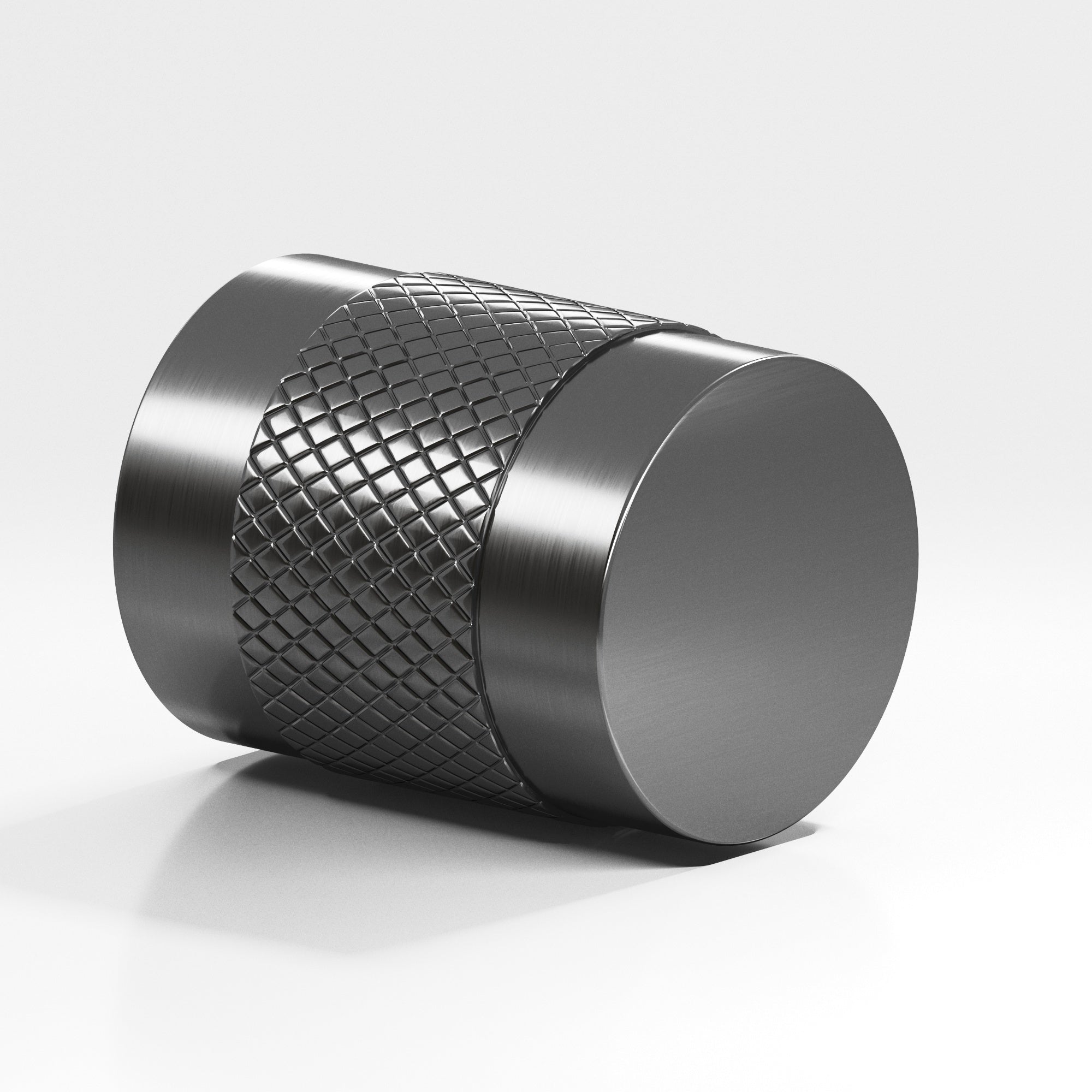 Colonial Bronze Series 562 1.25" Round Diamond-Knurled Cabinet Knob Back-To-Back Shower Kit Graphite / 1.25"