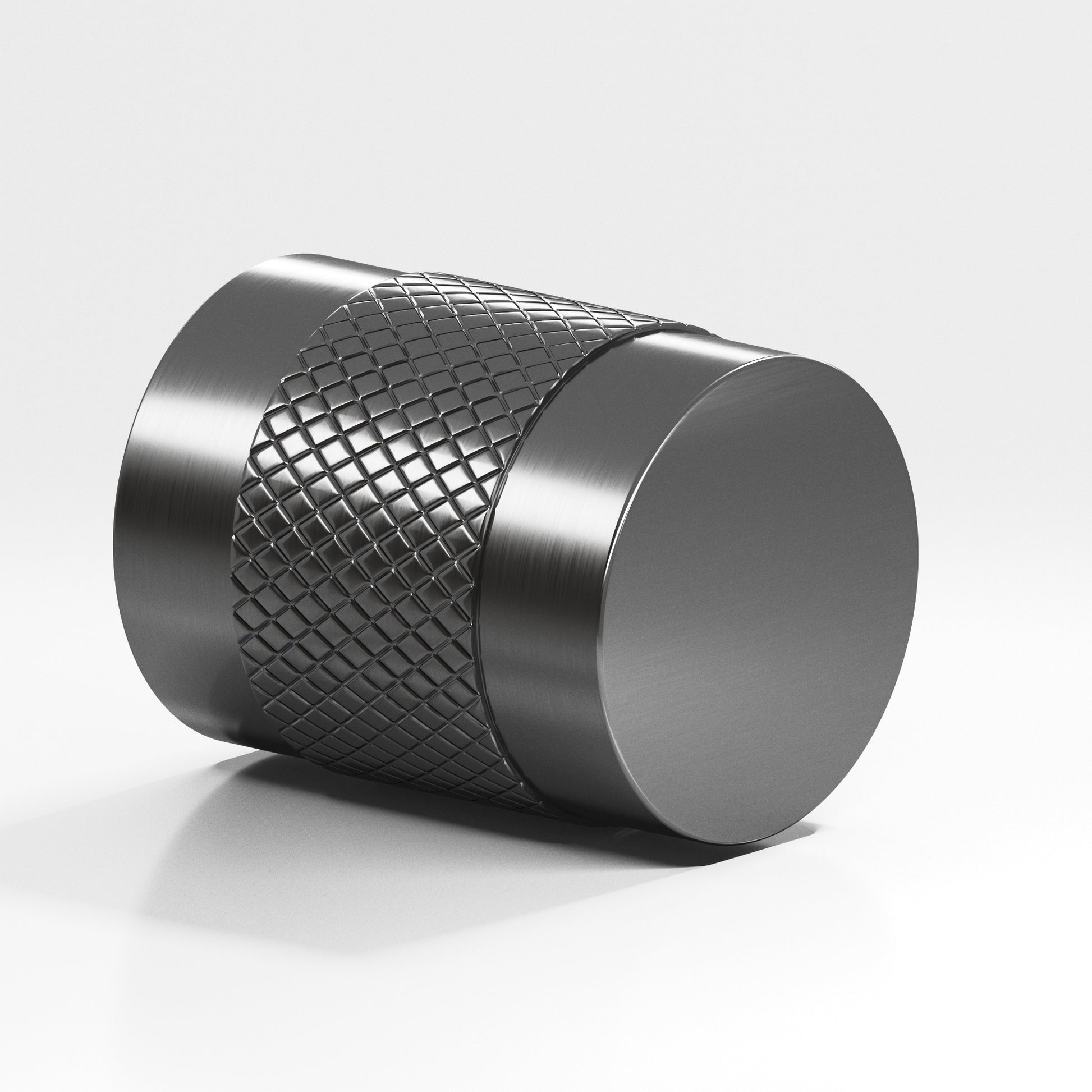 Colonial Bronze Series 561 1" Round Diamond-Knurled Cabinet Knob Back-To-Back Shower Kit Graphite / 1"