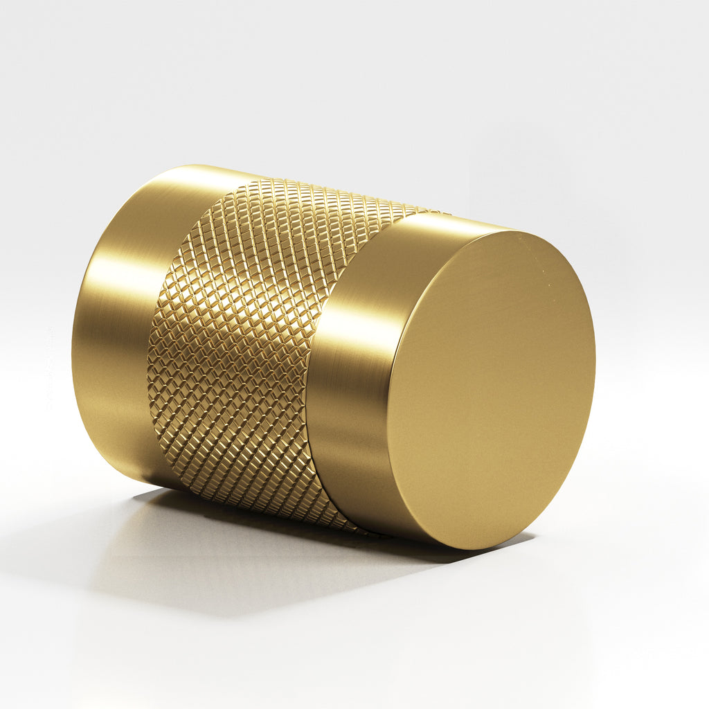 Colonial Bronze Series 560 .75" Round Diamond-Knurled Cabinet Knob Back-To-Back Shower Kit Unlacquered Satin Brass / .75"