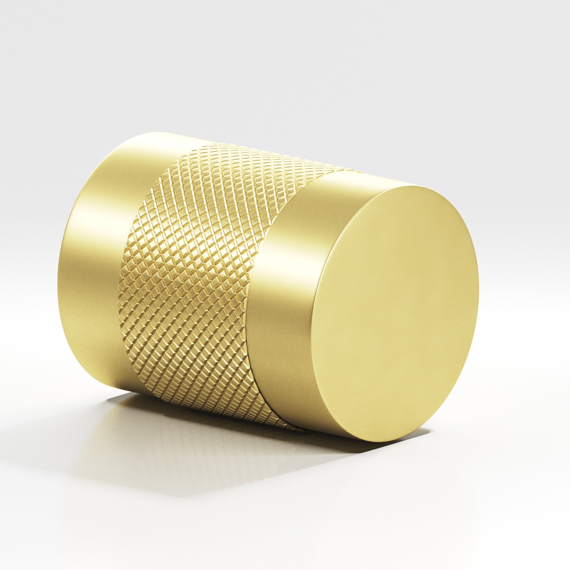Colonial Bronze Series 560 .75" Round Diamond-Knurled Cabinet Knob Back-To-Back Shower Kit Matte Satin Brass / .75"