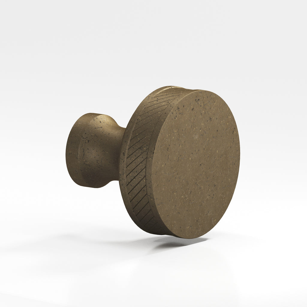 Colonial Bronze Series 578 1.25" Round Single-Knurled Sandwich Cabinet Knob Back-To-Back Shower Kit Distressed Oil Rubbed Bronze / 1.25"