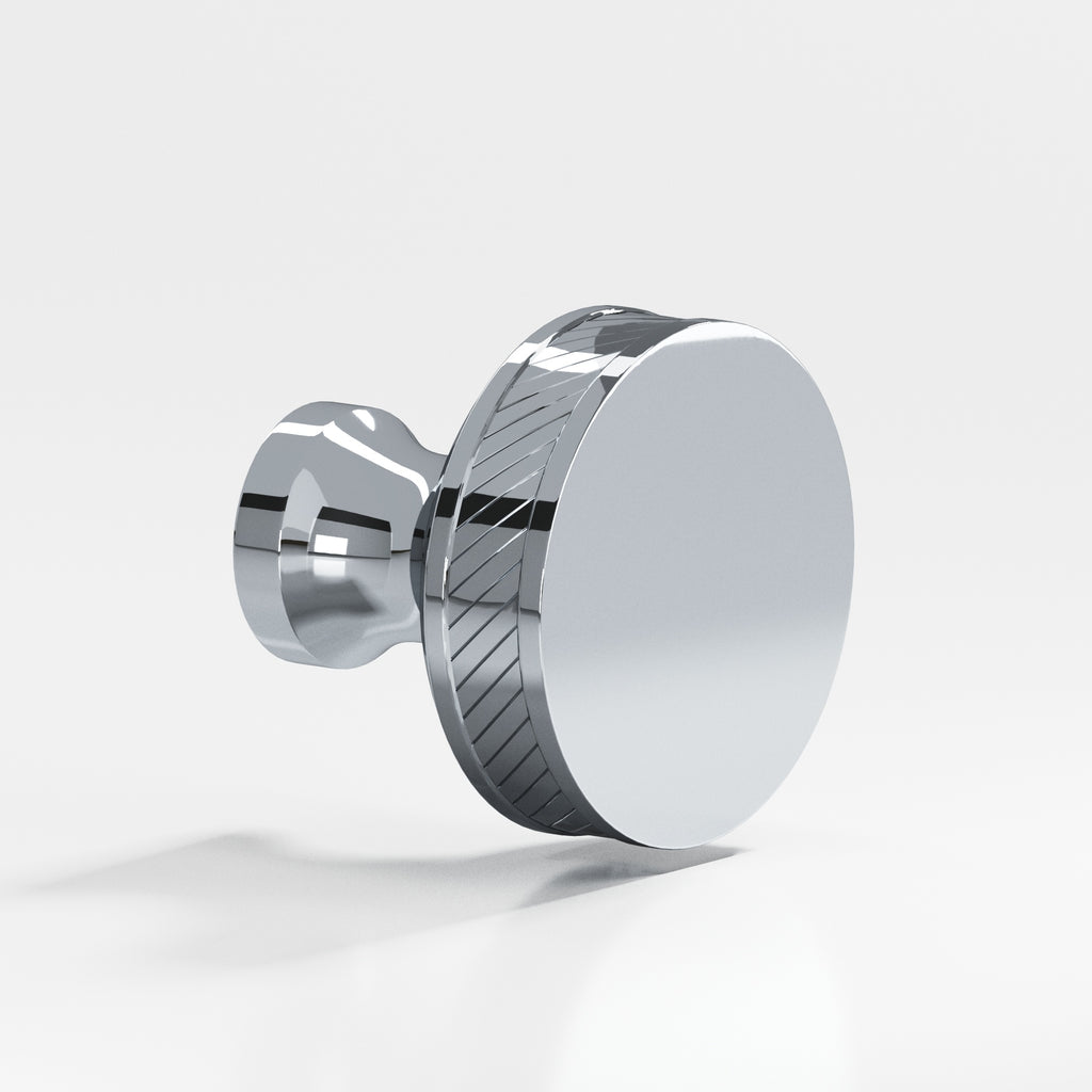 Colonial Bronze Series 578 1.25" Round Single-Knurled Sandwich Cabinet Knob Back-To-Back Shower Kit Polished Chrome / 1.25"